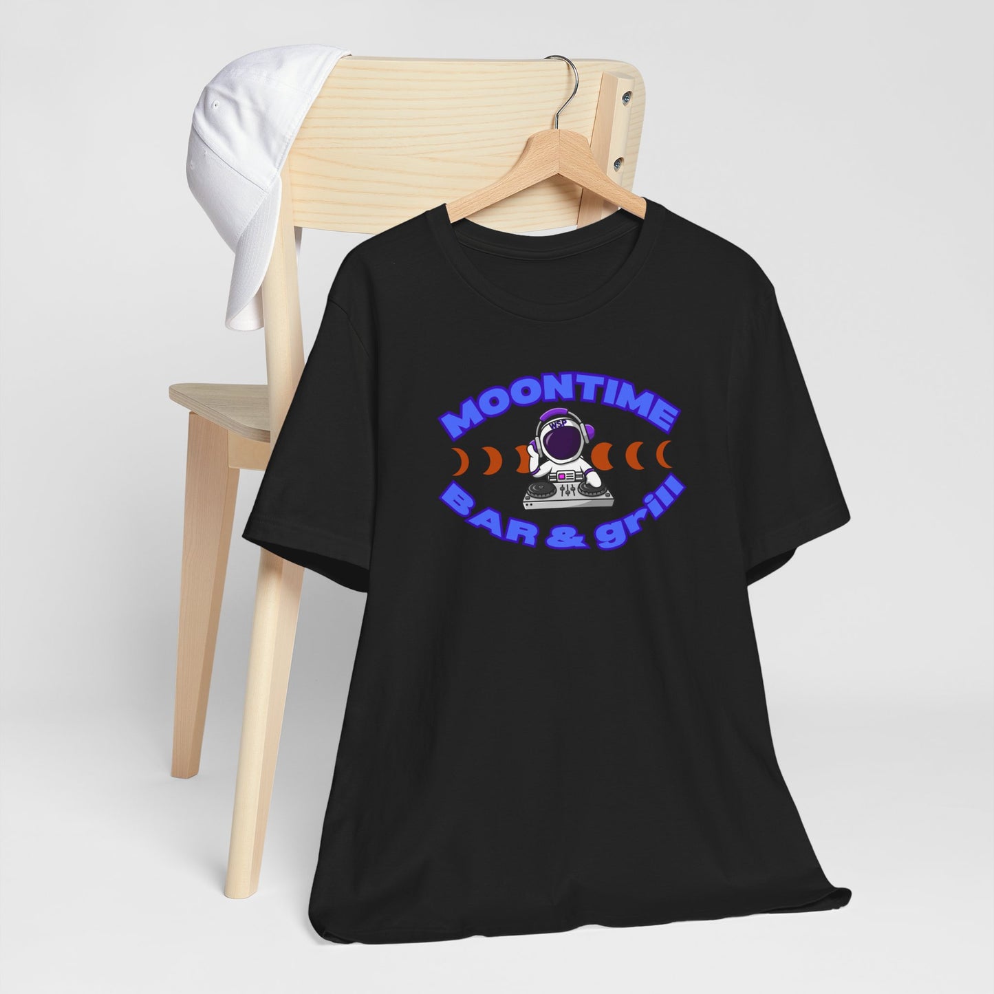 Moontime Bar & Grill Astronaut Tee - Unisex Jersey Short Sleeve T-Shirt