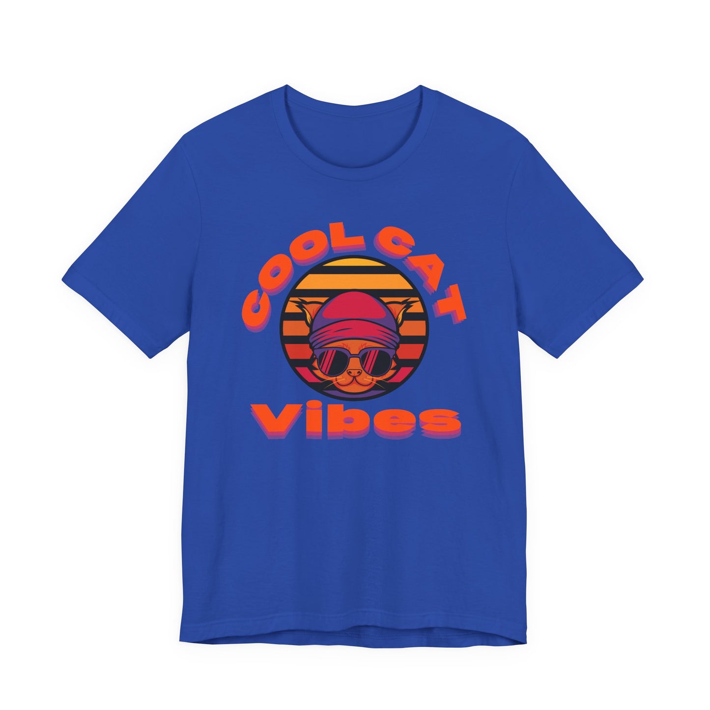 Cool Cat Vibes Unisex Tee - Retro Graphic Shirt for Chill Days