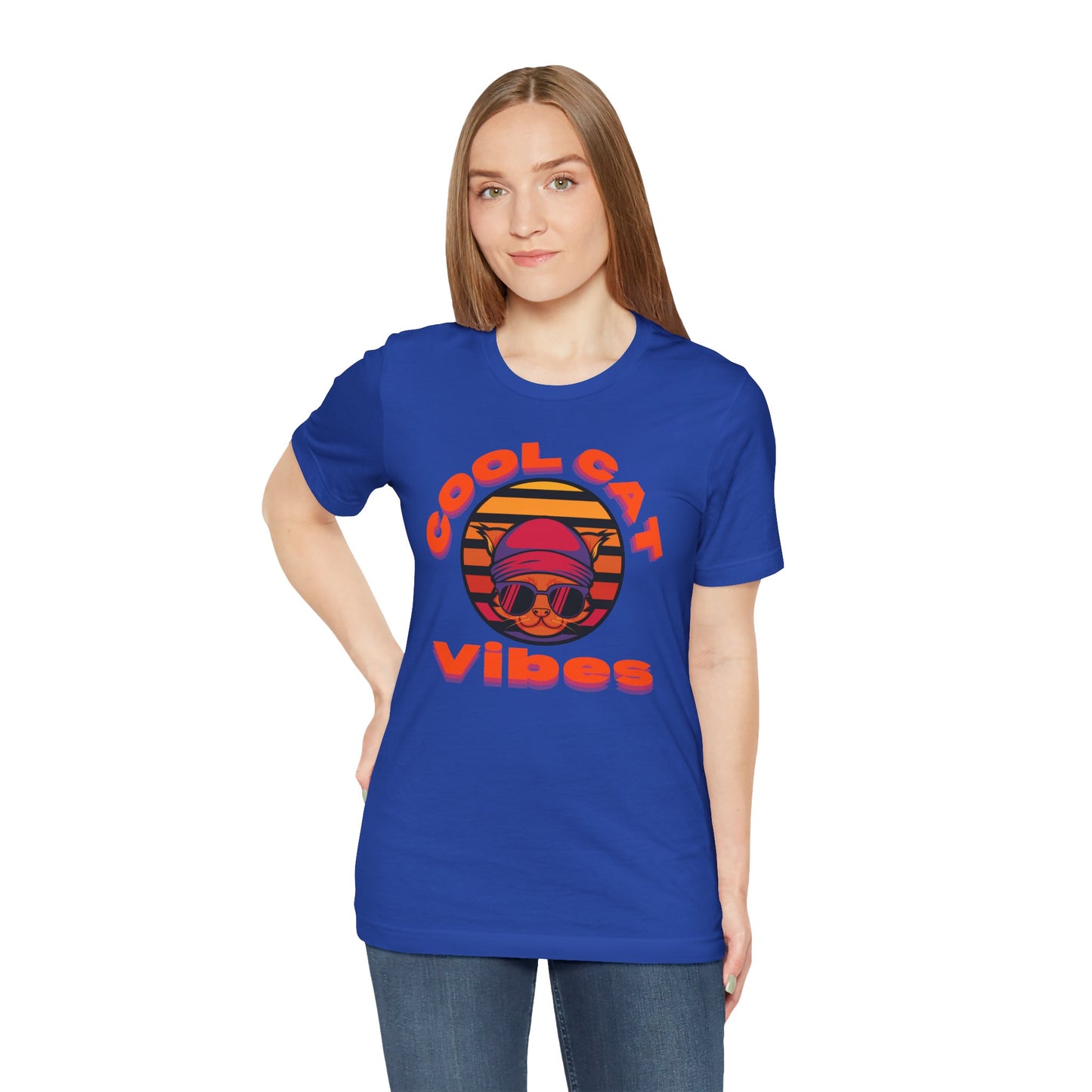 Cool Cat Vibes Unisex Tee - Retro Graphic Shirt for Chill Days