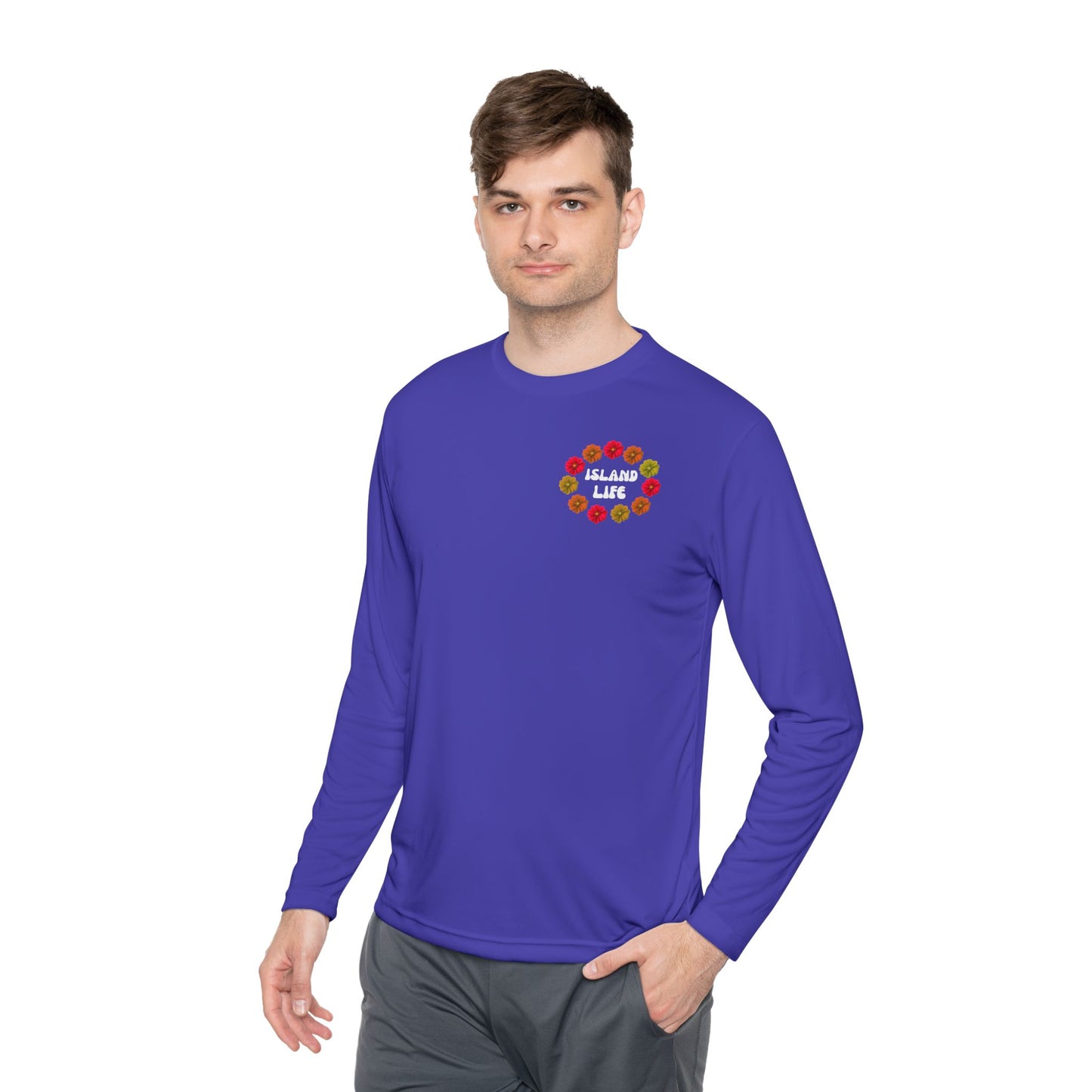 Island Life Long Sleeve Tee - Perfect for Tropical Vibes, Casual Wear, Vacation, Beach Parties, Summer Celebrations
