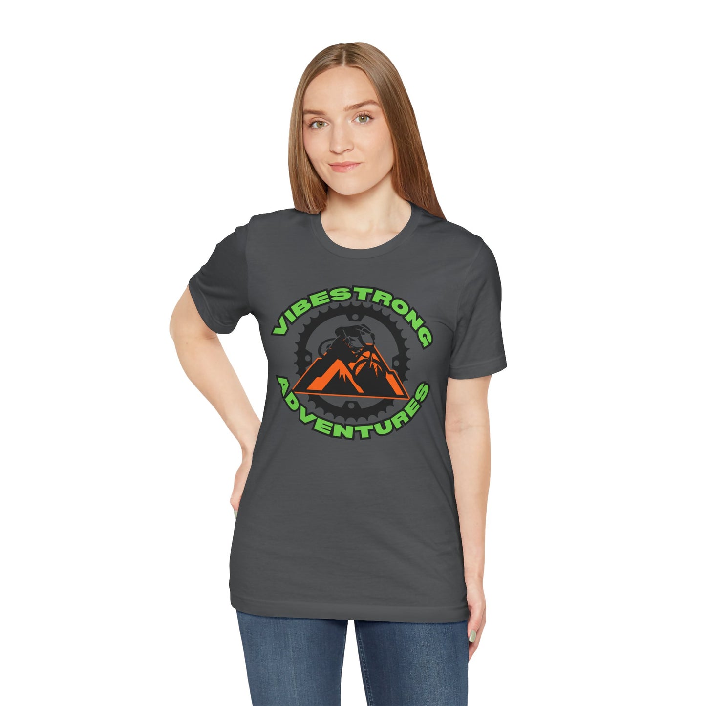 VibeStrong Adventures Tee - Unisex Outdoor Shirt, Gift for Adventurers, Travel Apparel, Nature Lover Clothing, Casual Wear