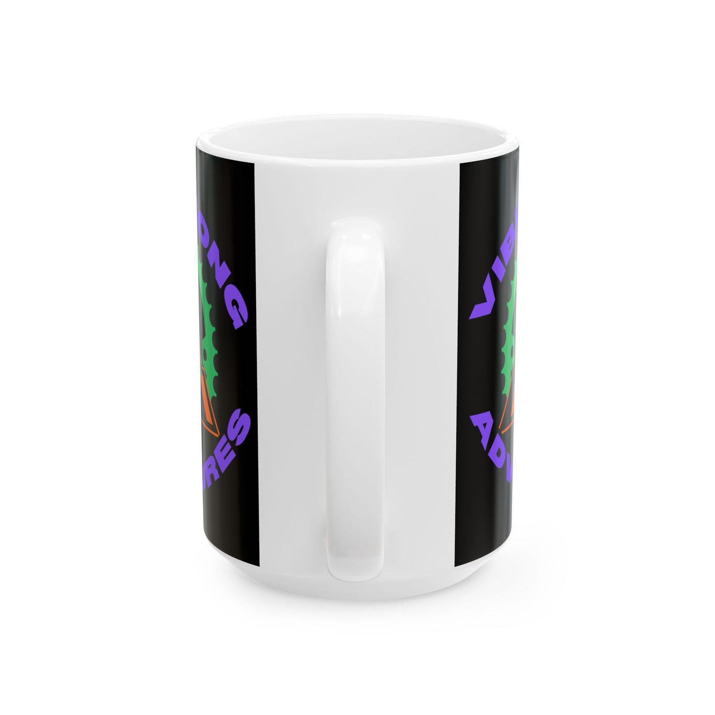 Strong Vibes Adventure Ceramic Mug - Perfect Gift for Outdoor Lovers, Coffee, Tea, Camping, Hiking, Adventure Enthusiasts