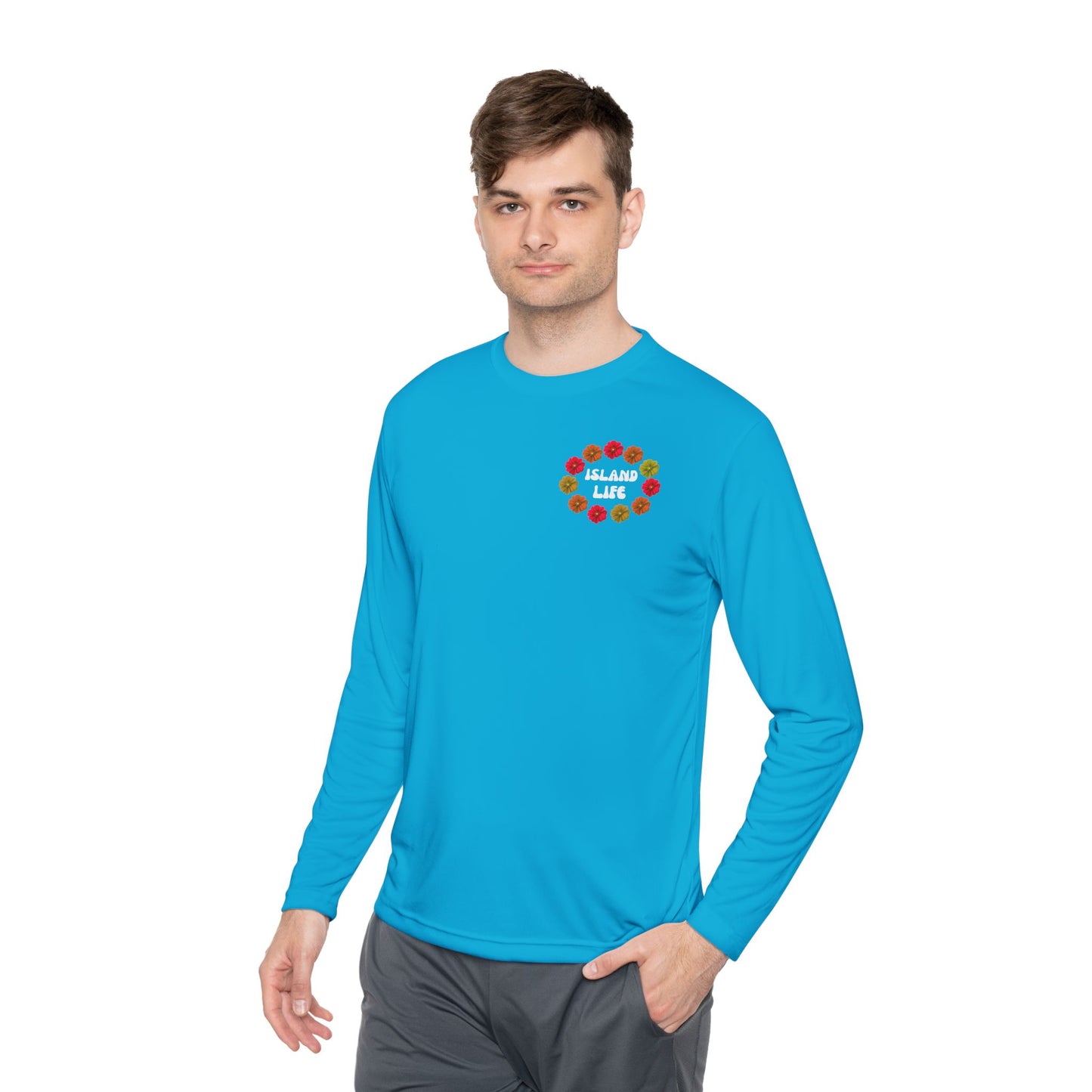 Island Life Long Sleeve Tee - Perfect for Tropical Vibes, Casual Wear, Vacation, Beach Parties, Summer Celebrations