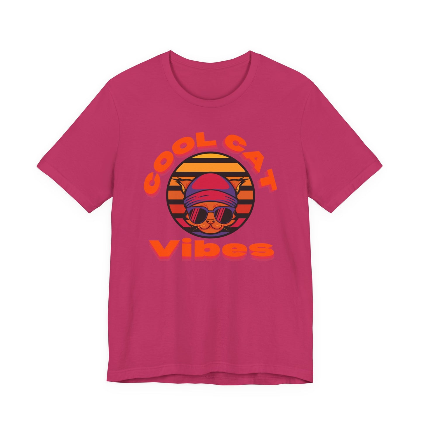 Cool Cat Vibes Unisex Tee - Retro Graphic Shirt for Chill Days