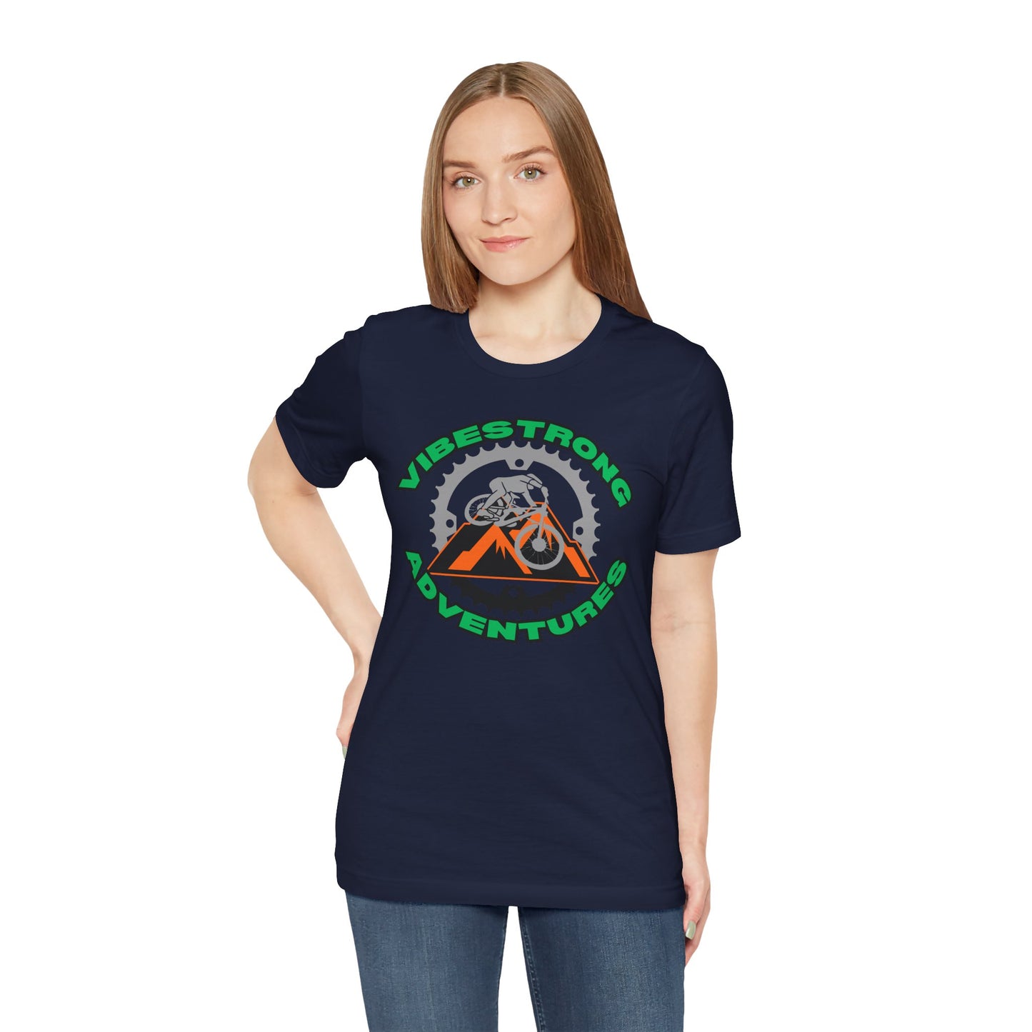Outdoor Adventure Tee, Vibestrong Shirt, Gift for Adventurers, Biking Tee, Casual Wear, Summer Shirt