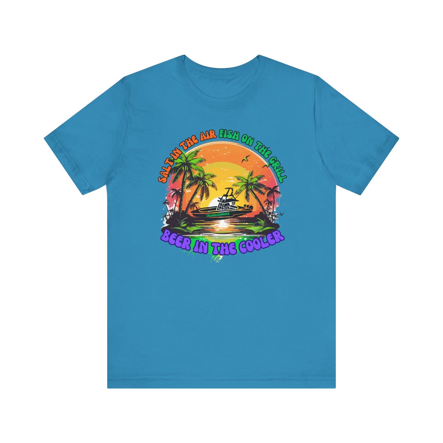 T-Shirt - Chill Vibes Retro Unisex Tee, Perfect for Beach Lovers, Great for Vacation, Summer Parties, Barbecues, Casual Wear