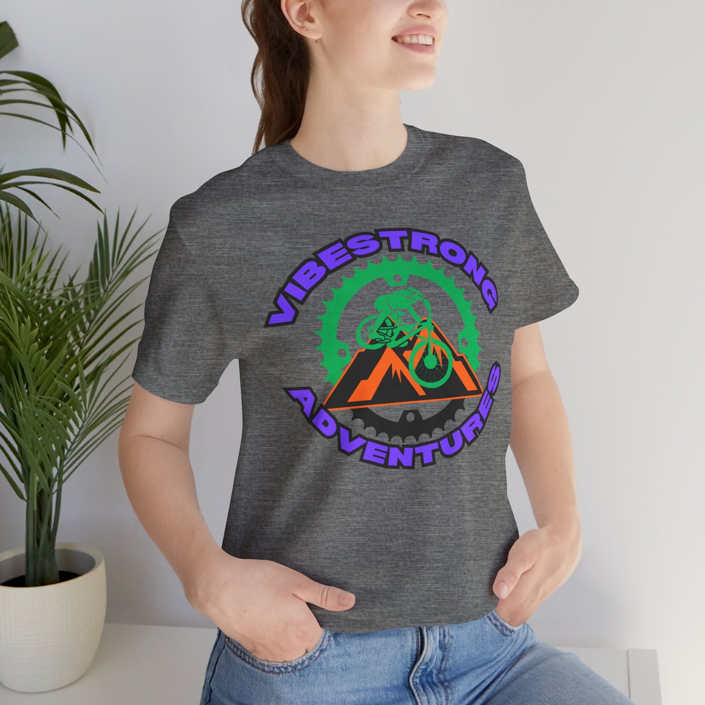 Vibestrong Adventure Tee | Unisex Short Sleeve T-Shirt for Outdoor Lovers, Travel, Nature Enthusiasts, Casual Wear, Gift idea