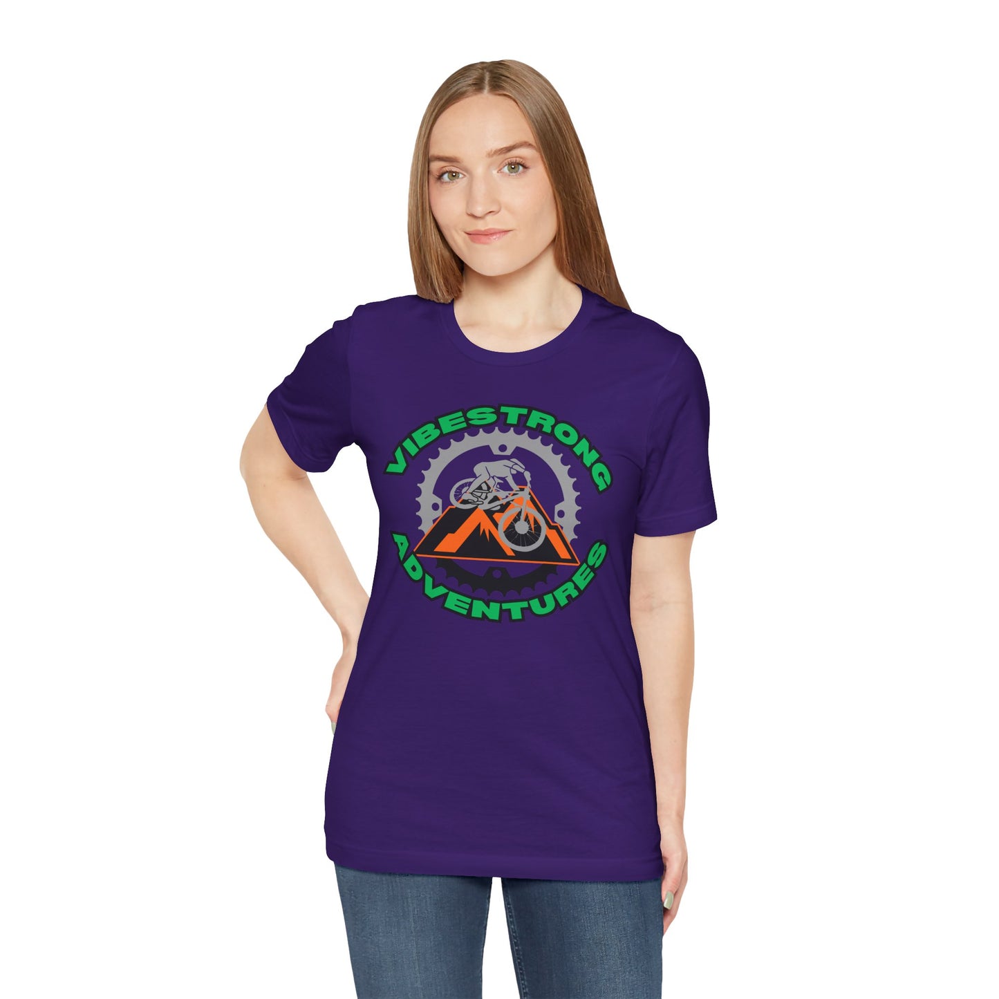 Outdoor Adventure Tee, Vibestrong Shirt, Gift for Adventurers, Biking Tee, Casual Wear, Summer Shirt