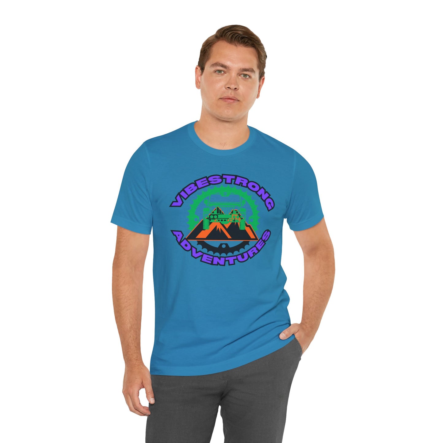 Vibrant Adventure Tee - Unisex Jersey Short Sleeve, Fun Outdoor Shirt, Travel Gift, Casual Wear, Summer Style, Adventure Lovers