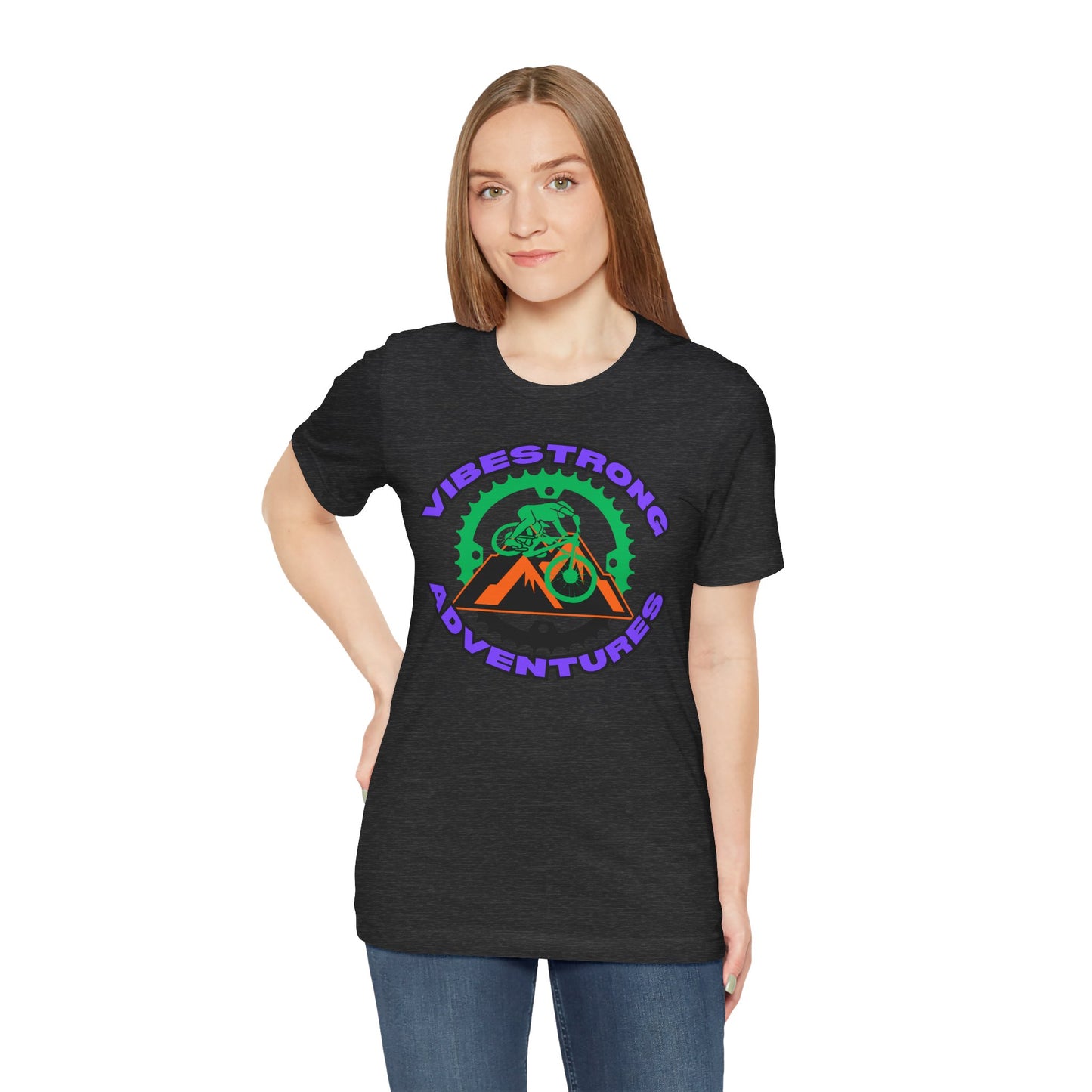 Vibestrong Adventure Tee | Unisex Short Sleeve T-Shirt for Outdoor Lovers, Travel, Nature Enthusiasts, Casual Wear, Gift idea