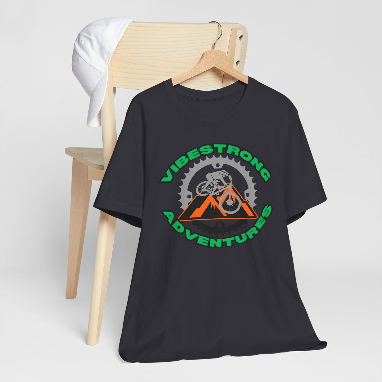 Outdoor Adventure Tee, Vibestrong Shirt, Gift for Adventurers, Biking Tee, Casual Wear, Summer Shirt