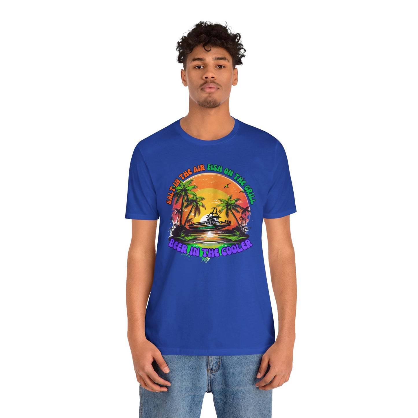T-Shirt - Chill Vibes Retro Unisex Tee, Perfect for Beach Lovers, Great for Vacation, Summer Parties, Barbecues, Casual Wear