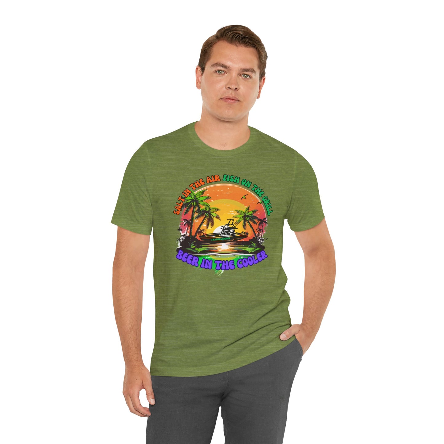 T-Shirt - Chill Vibes Retro Unisex Tee, Perfect for Beach Lovers, Great for Vacation, Summer Parties, Barbecues, Casual Wear