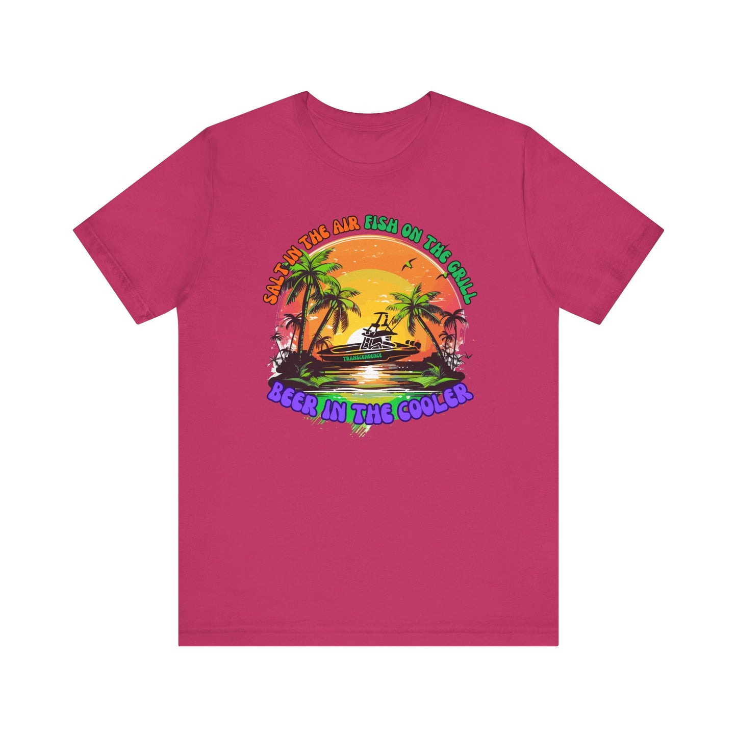 T-Shirt - Chill Vibes Retro Unisex Tee, Perfect for Beach Lovers, Great for Vacation, Summer Parties, Barbecues, Casual Wear