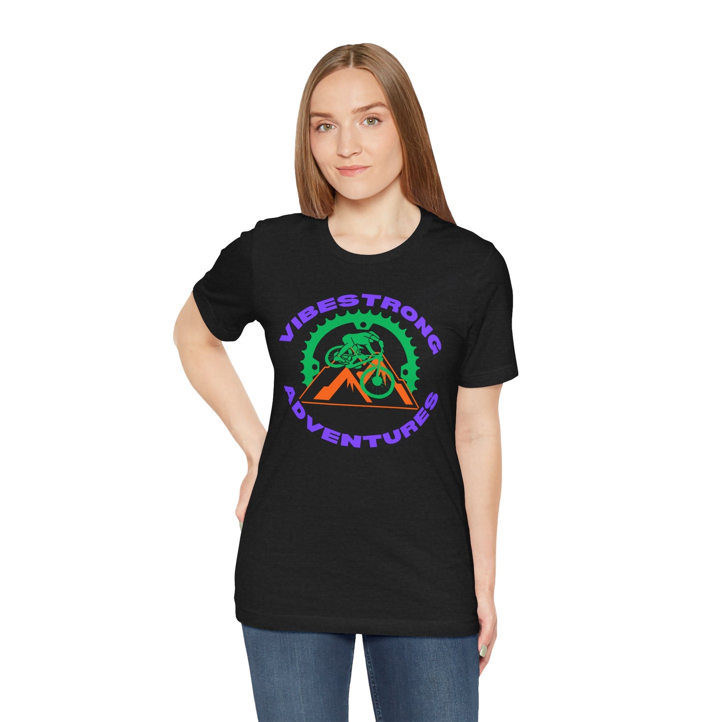 Vibestrong Adventure Tee | Unisex Short Sleeve T-Shirt for Outdoor Lovers, Travel, Nature Enthusiasts, Casual Wear, Gift idea