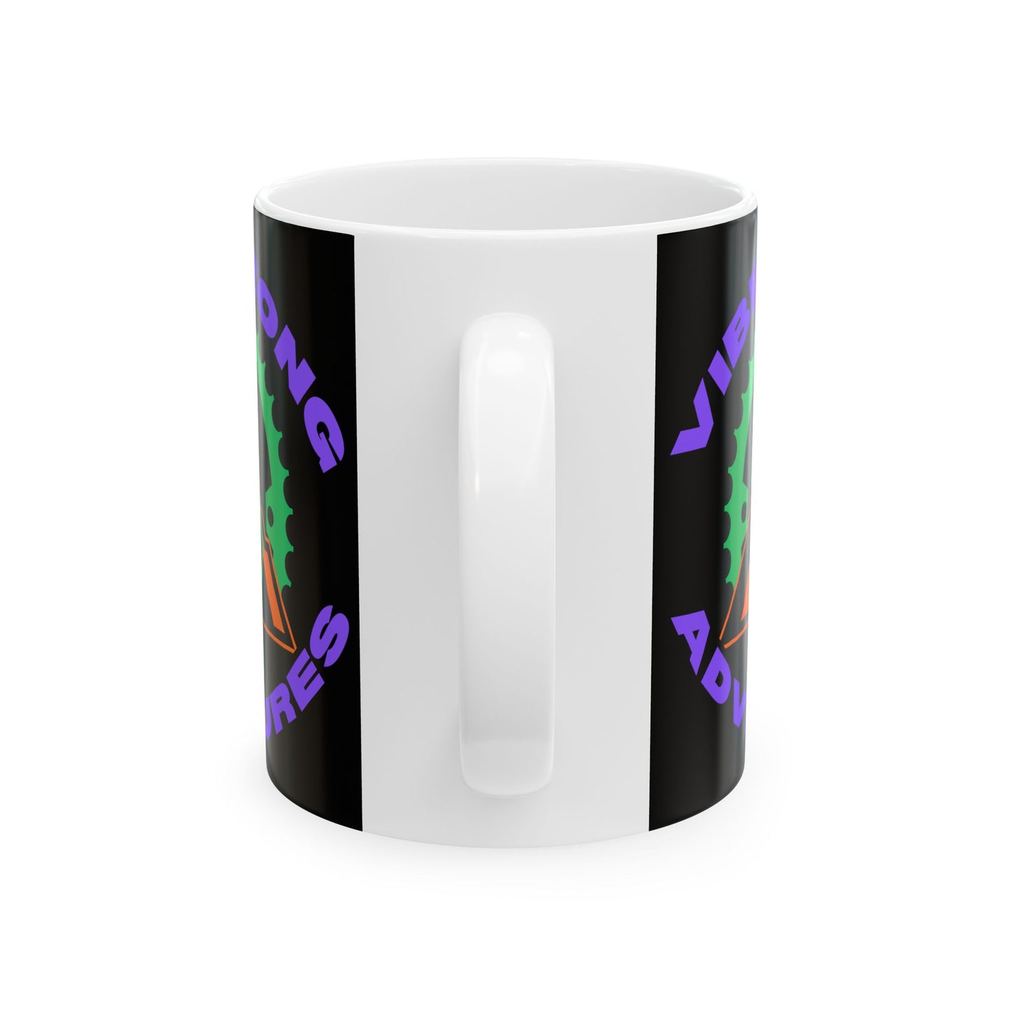 Strong Vibes Adventure Ceramic Mug - Perfect Gift for Outdoor Lovers, Coffee, Tea, Camping, Hiking, Adventure Enthusiasts