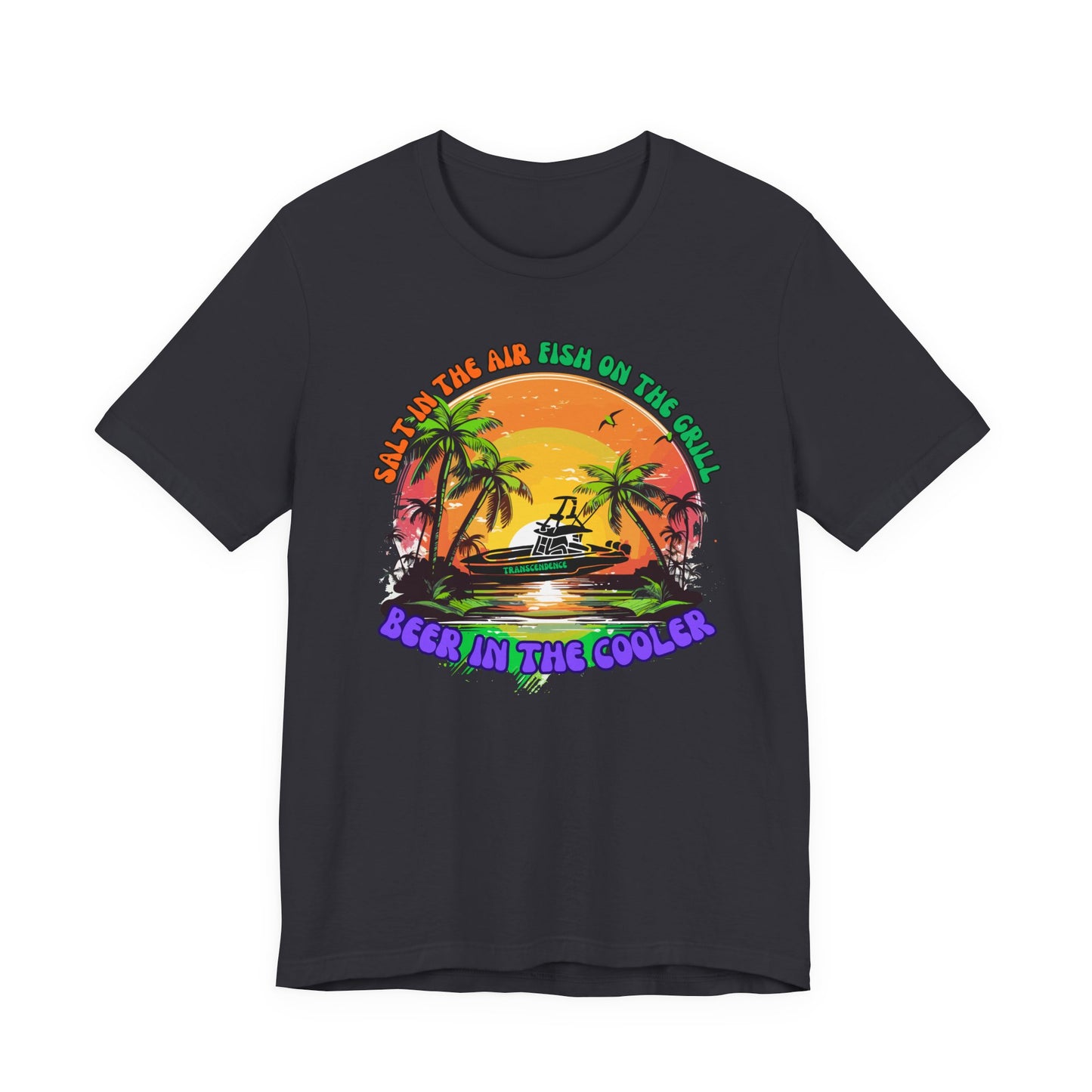 T-Shirt - Chill Vibes Retro Unisex Tee, Perfect for Beach Lovers, Great for Vacation, Summer Parties, Barbecues, Casual Wear