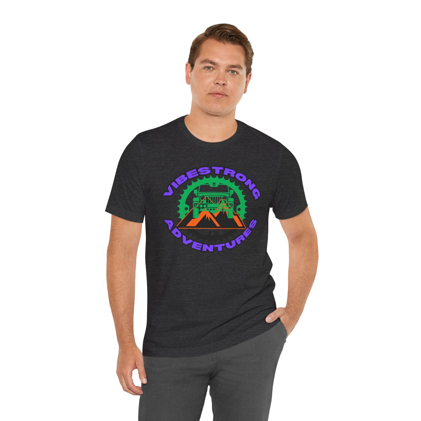 Vibrant Adventure Tee - Unisex Jersey Short Sleeve, Fun Outdoor Shirt, Travel Gift, Casual Wear, Summer Style, Adventure Lovers