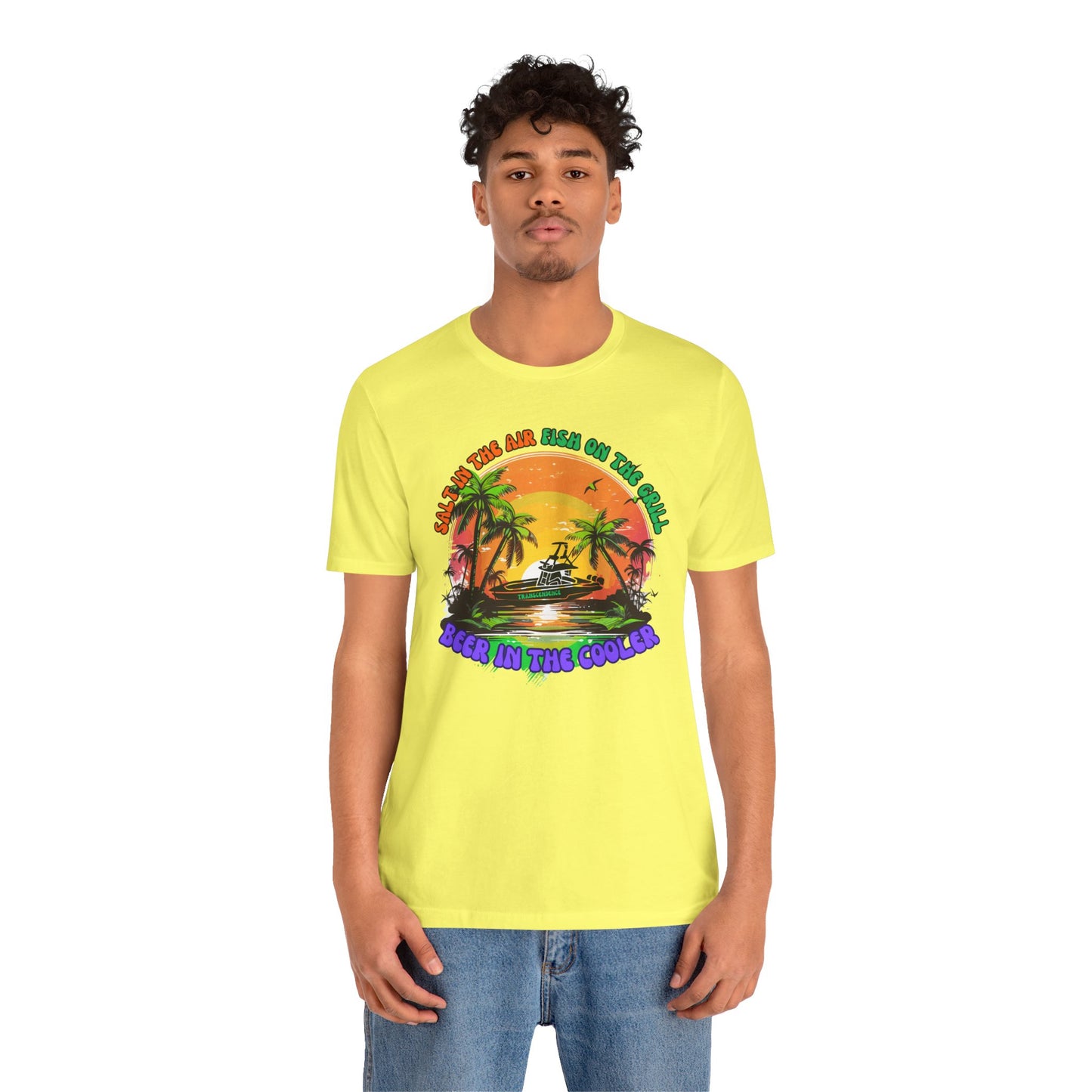 T-Shirt - Chill Vibes Retro Unisex Tee, Perfect for Beach Lovers, Great for Vacation, Summer Parties, Barbecues, Casual Wear