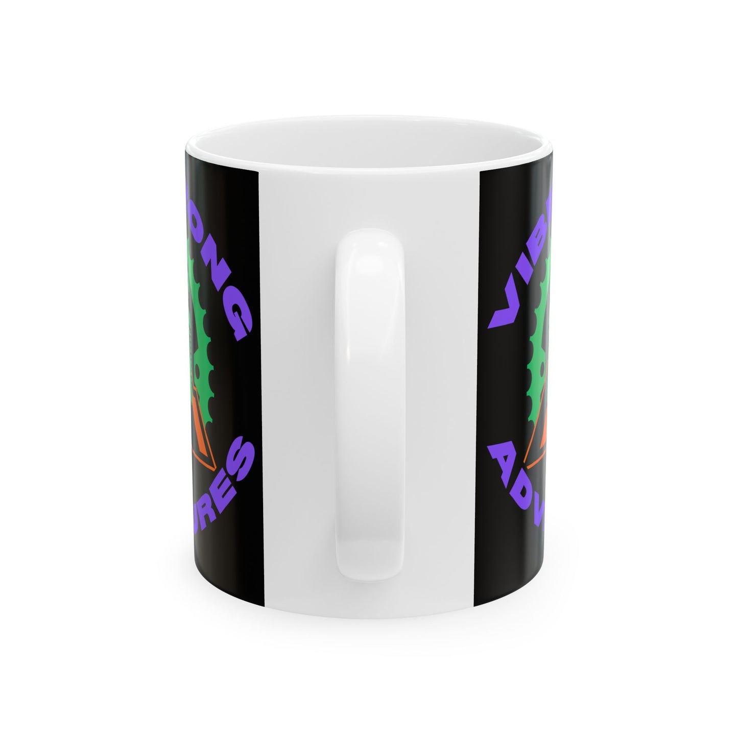 Adventurous Vibes Ceramic Mug: Strong, Fun Gift for Coffee Lovers, Adventure Seekers, Birthday Present, Camping Gear