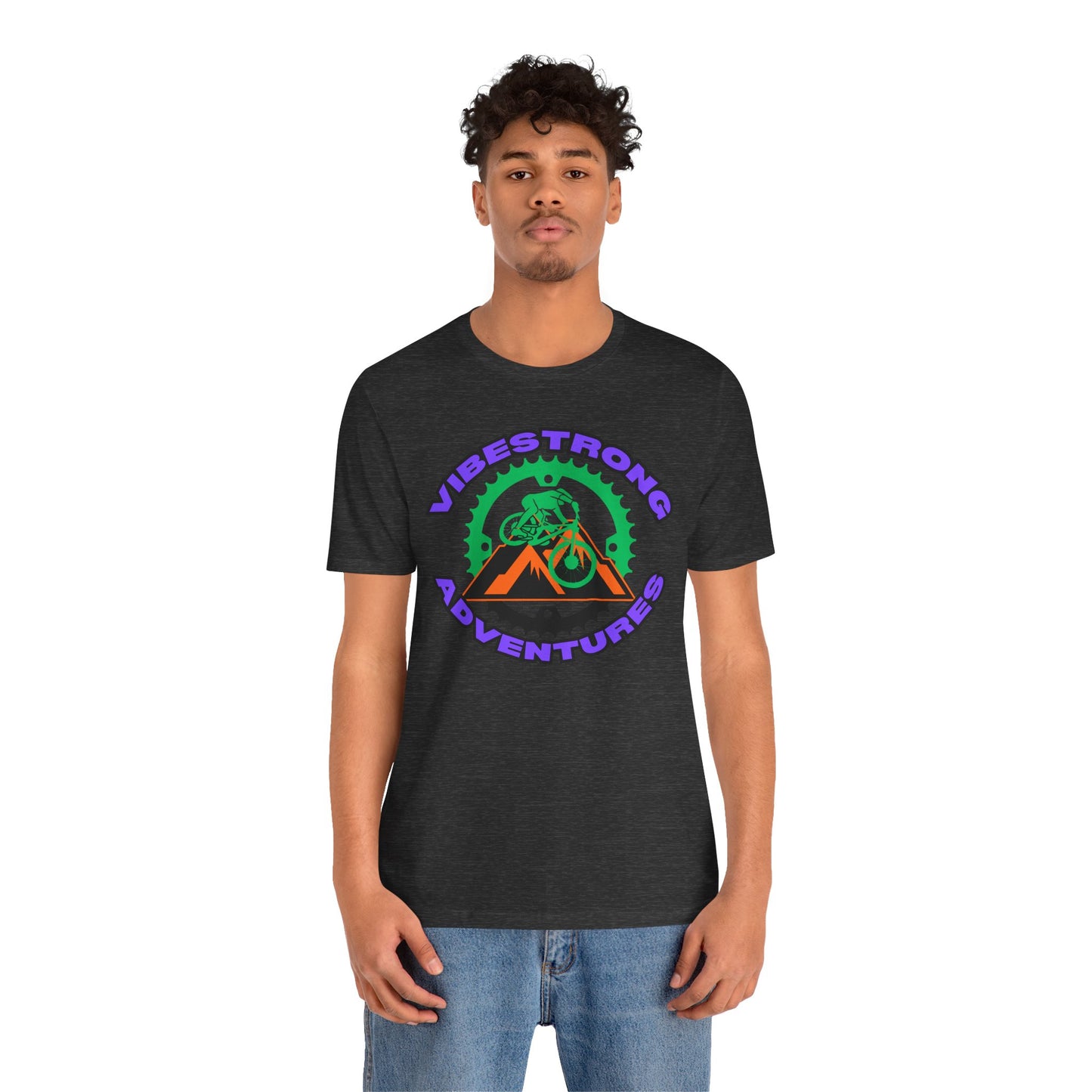 Vibestrong Adventure Tee | Unisex Short Sleeve T-Shirt for Outdoor Lovers, Travel, Nature Enthusiasts, Casual Wear, Gift idea