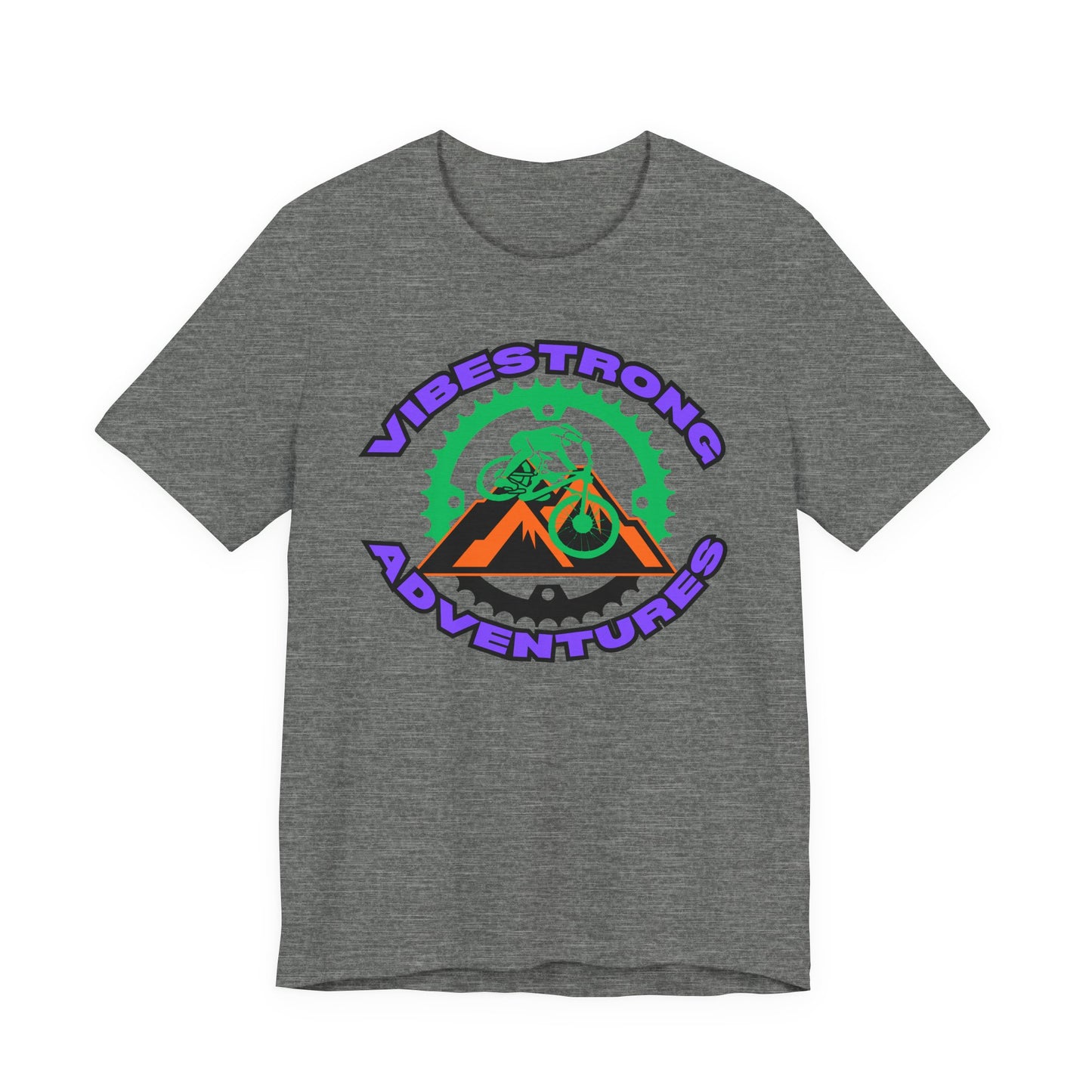 Vibestrong Adventure Tee | Unisex Short Sleeve T-Shirt for Outdoor Lovers, Travel, Nature Enthusiasts, Casual Wear, Gift idea