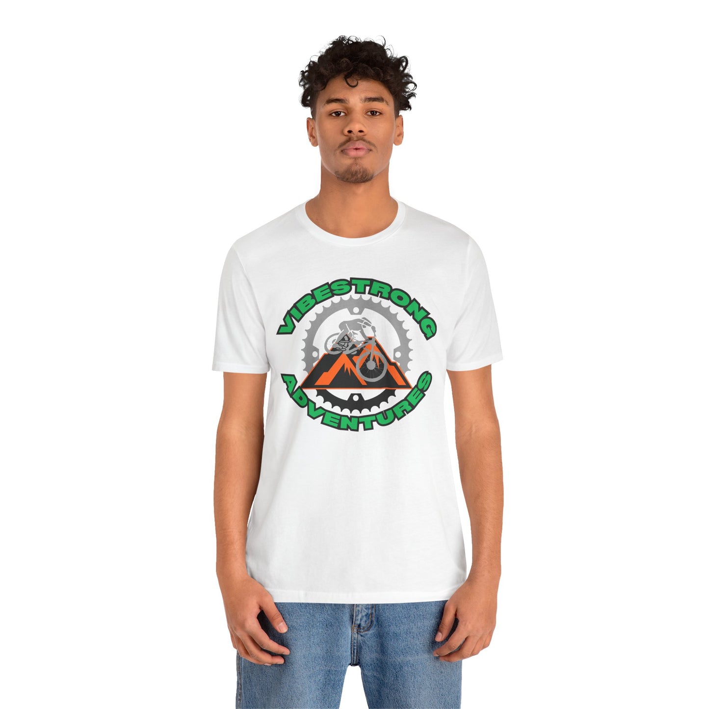Outdoor Adventure Tee, Vibestrong Shirt, Gift for Adventurers, Biking Tee, Casual Wear, Summer Shirt