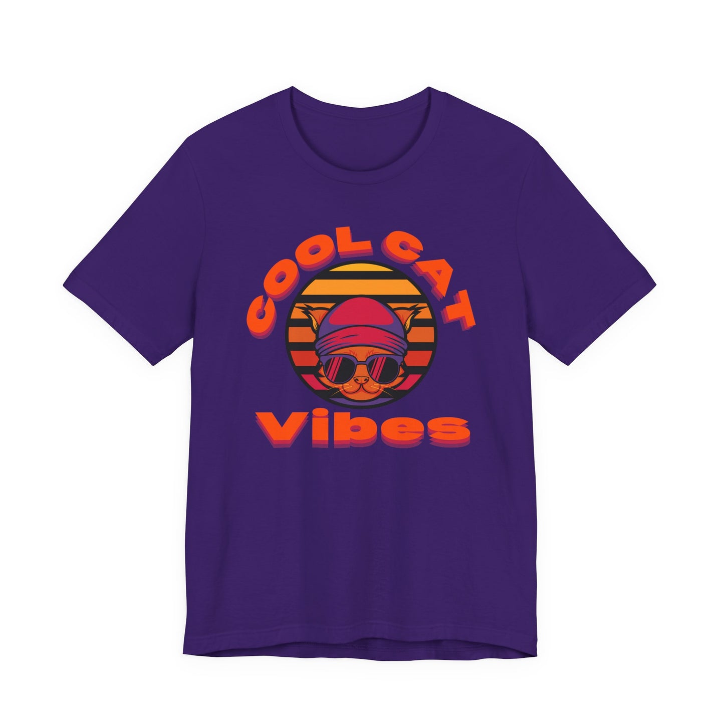 Cool Cat Vibes Unisex Tee - Retro Graphic Shirt for Chill Days