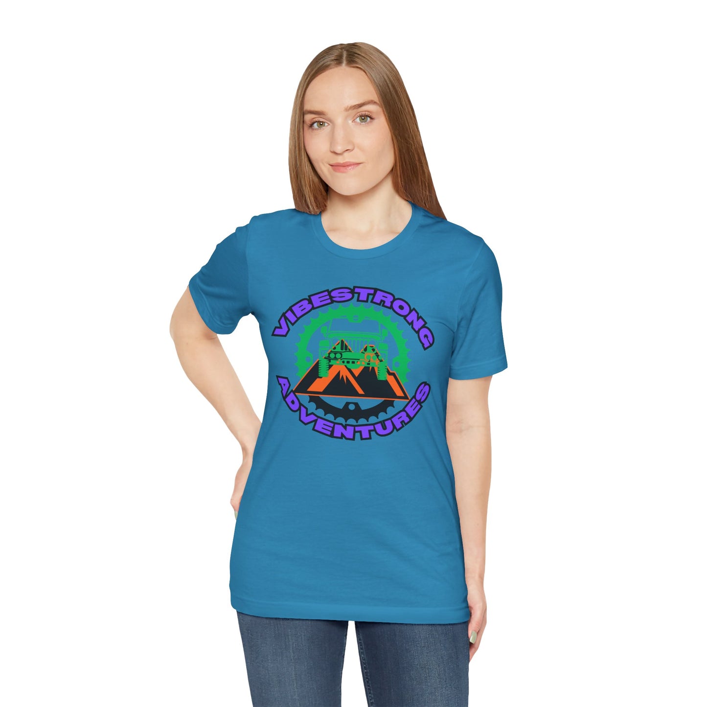 Vibrant Adventure Tee - Unisex Jersey Short Sleeve, Fun Outdoor Shirt, Travel Gift, Casual Wear, Summer Style, Adventure Lovers