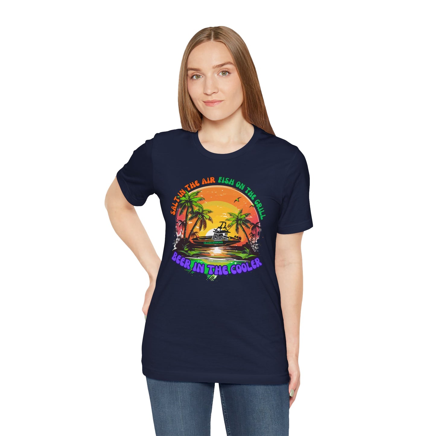 T-Shirt - Chill Vibes Retro Unisex Tee, Perfect for Beach Lovers, Great for Vacation, Summer Parties, Barbecues, Casual Wear