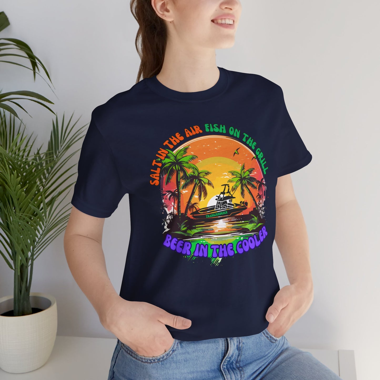 T-Shirt - Chill Vibes Retro Unisex Tee, Perfect for Beach Lovers, Great for Vacation, Summer Parties, Barbecues, Casual Wear
