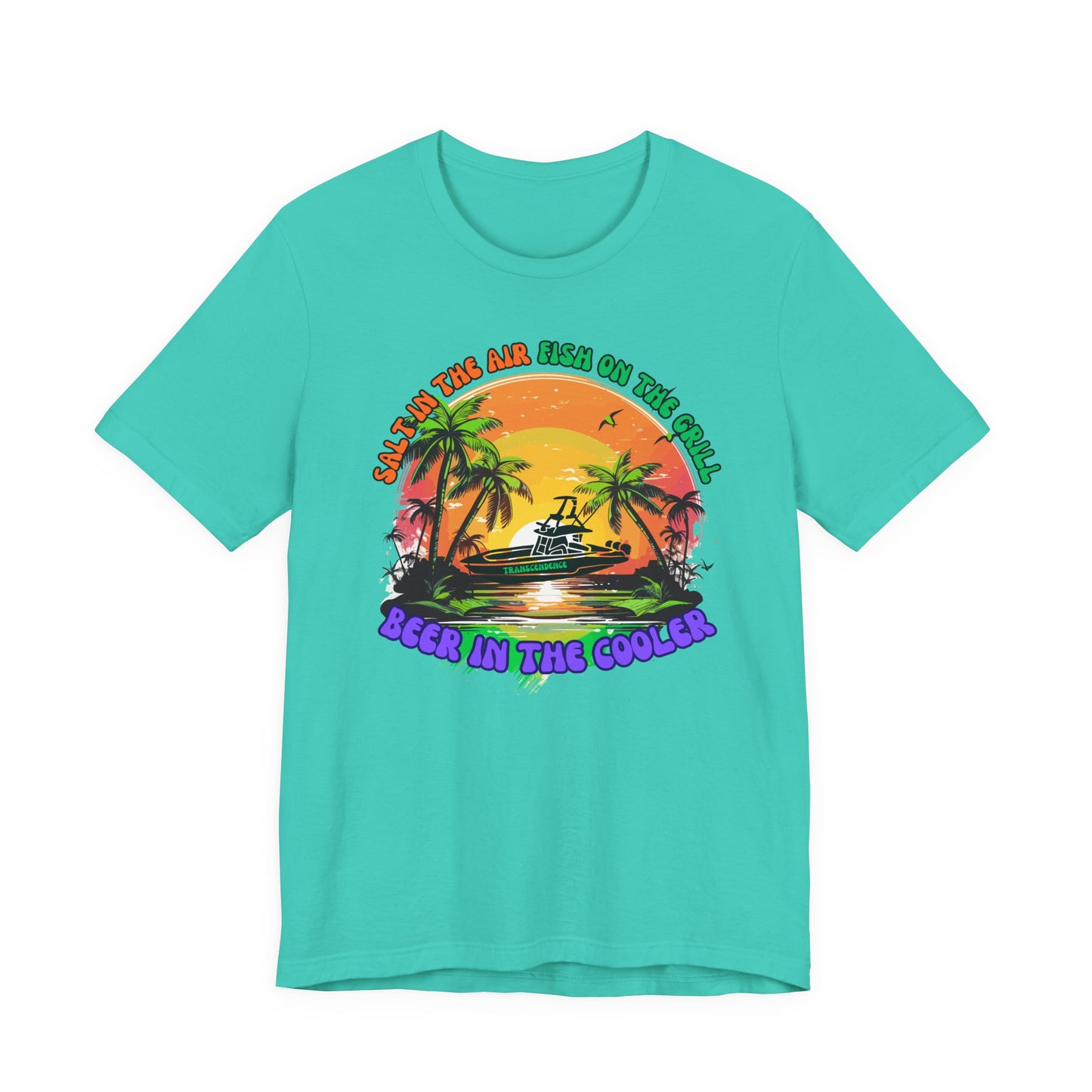 T-Shirt - Chill Vibes Retro Unisex Tee, Perfect for Beach Lovers, Great for Vacation, Summer Parties, Barbecues, Casual Wear