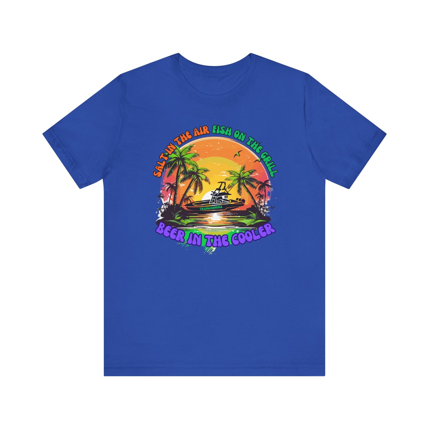 T-Shirt - Chill Vibes Retro Unisex Tee, Perfect for Beach Lovers, Great for Vacation, Summer Parties, Barbecues, Casual Wear