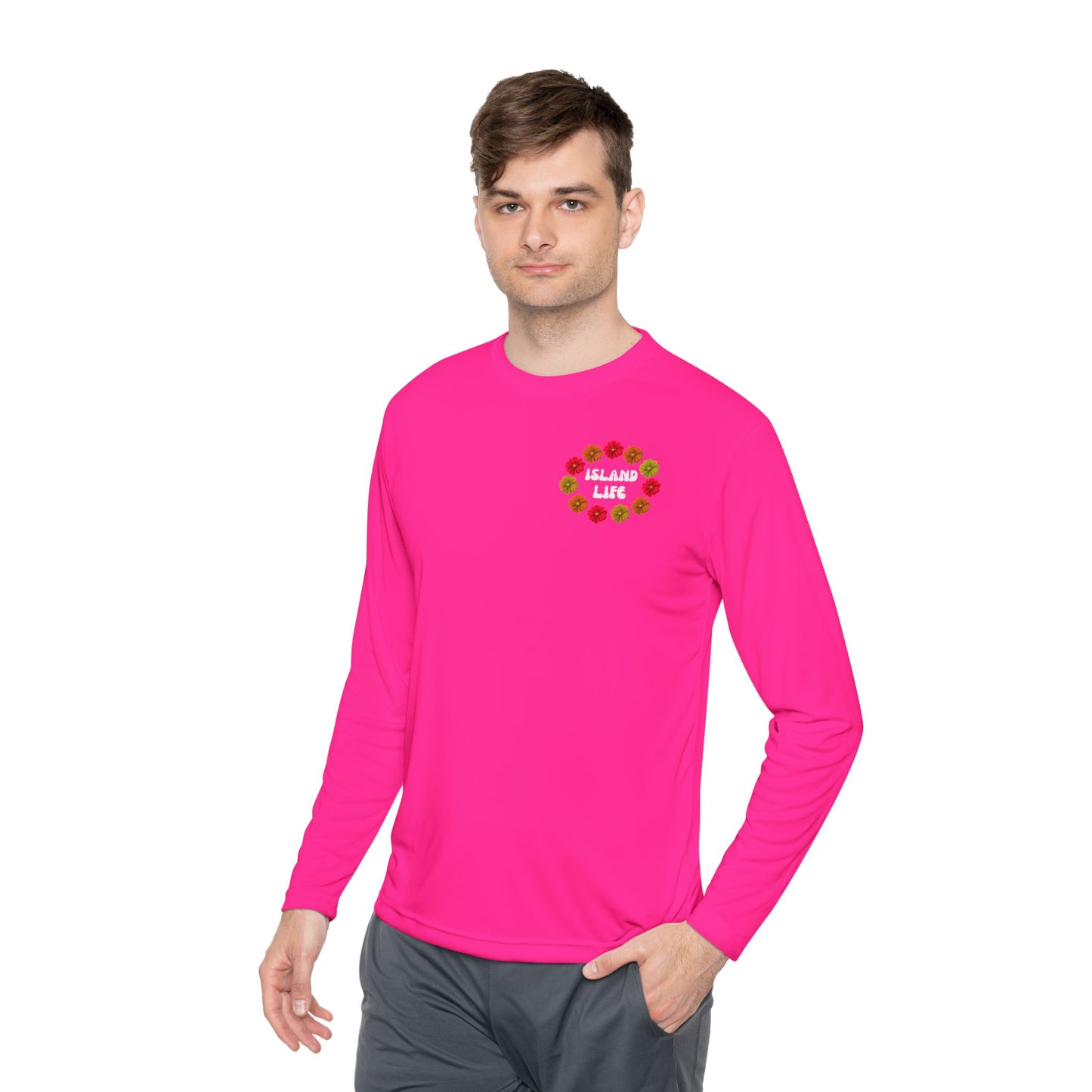 Island Life Long Sleeve Tee - Perfect for Tropical Vibes, Casual Wear, Vacation, Beach Parties, Summer Celebrations