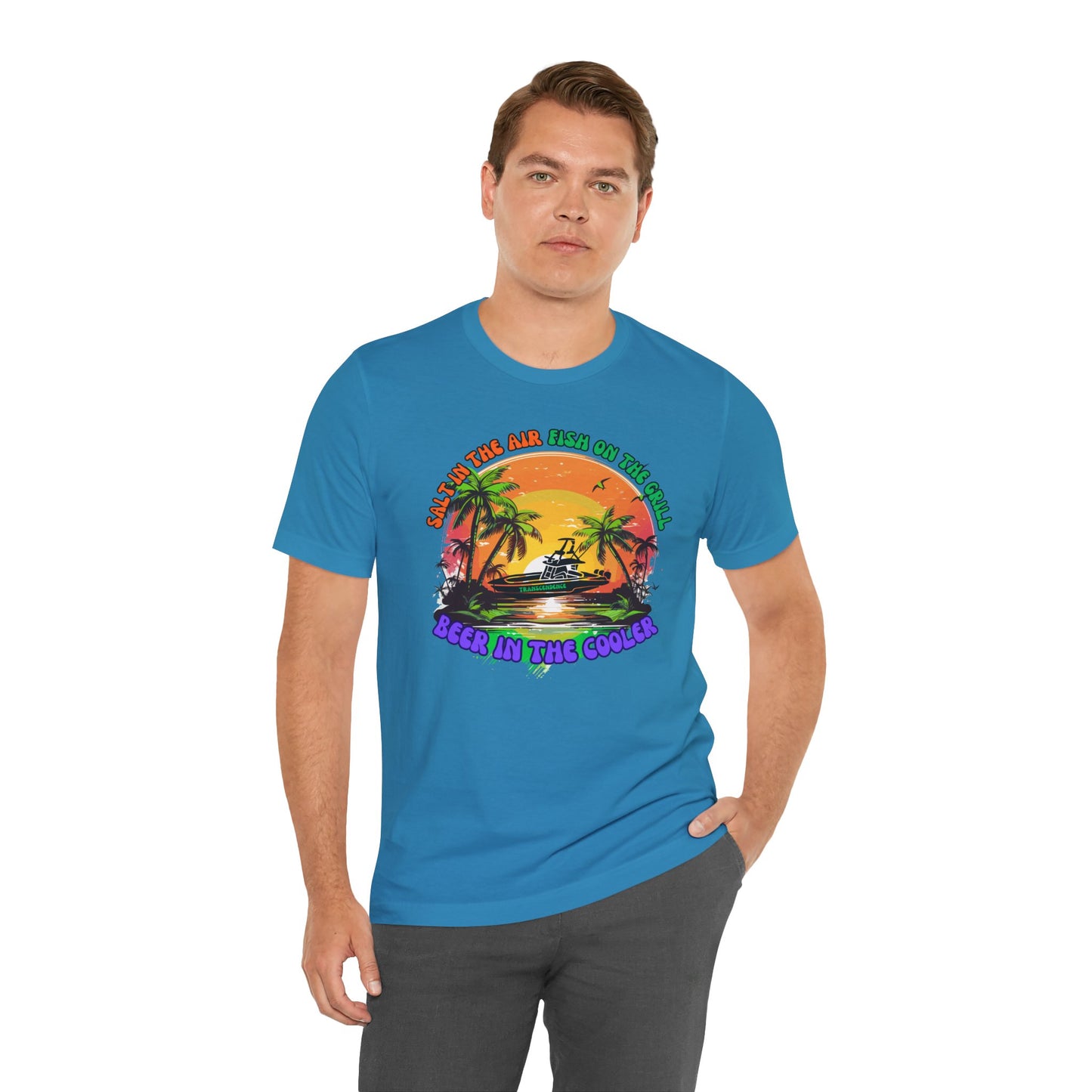 T-Shirt - Chill Vibes Retro Unisex Tee, Perfect for Beach Lovers, Great for Vacation, Summer Parties, Barbecues, Casual Wear