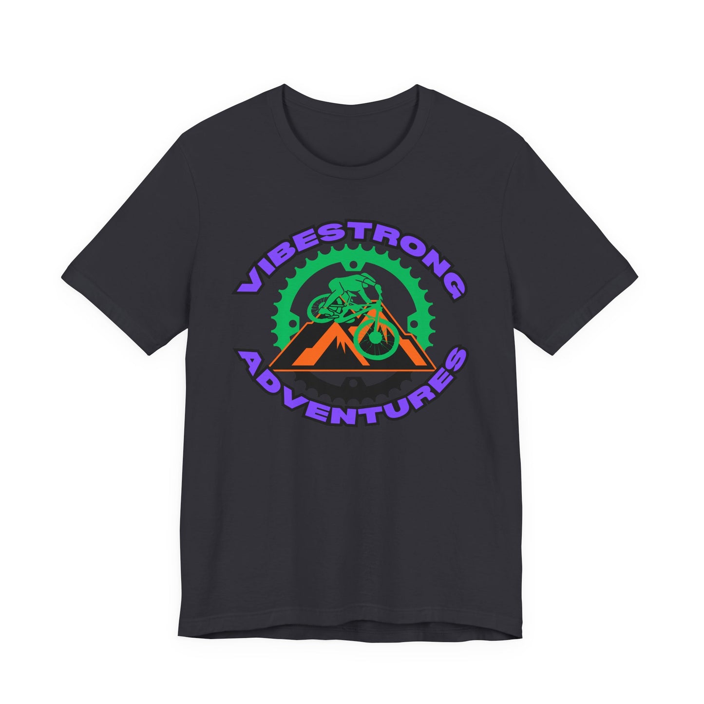 Vibestrong Adventure Tee | Unisex Short Sleeve T-Shirt for Outdoor Lovers, Travel, Nature Enthusiasts, Casual Wear, Gift idea