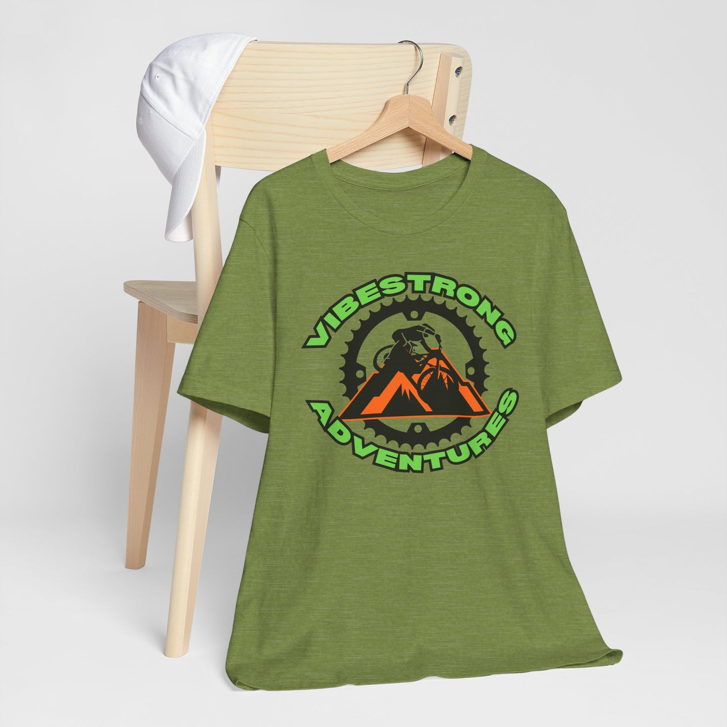 VibeStrong Adventures Tee - Unisex Outdoor Shirt, Gift for Adventurers, Travel Apparel, Nature Lover Clothing, Casual Wear