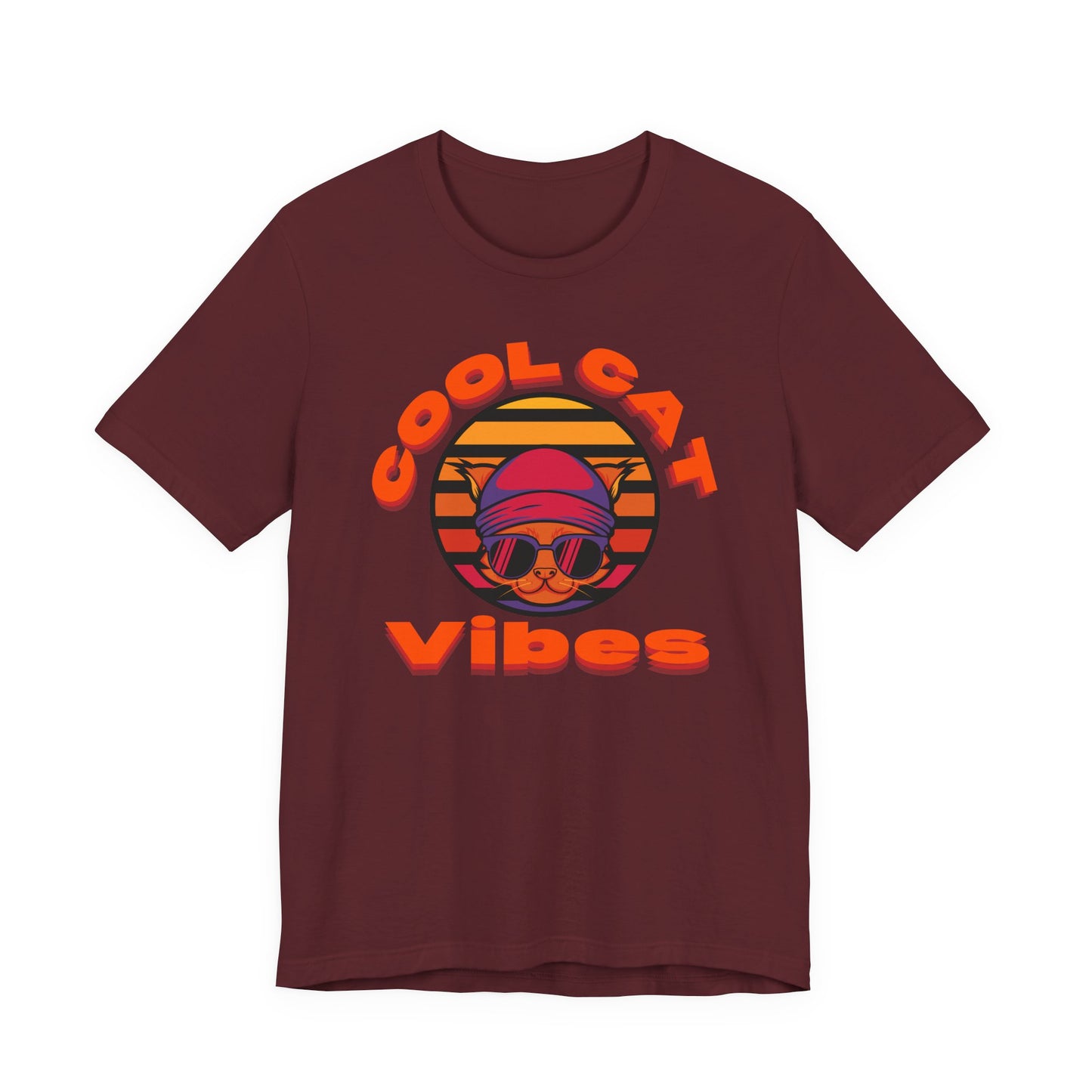 Cool Cat Vibes Unisex Tee - Retro Graphic Shirt for Chill Days