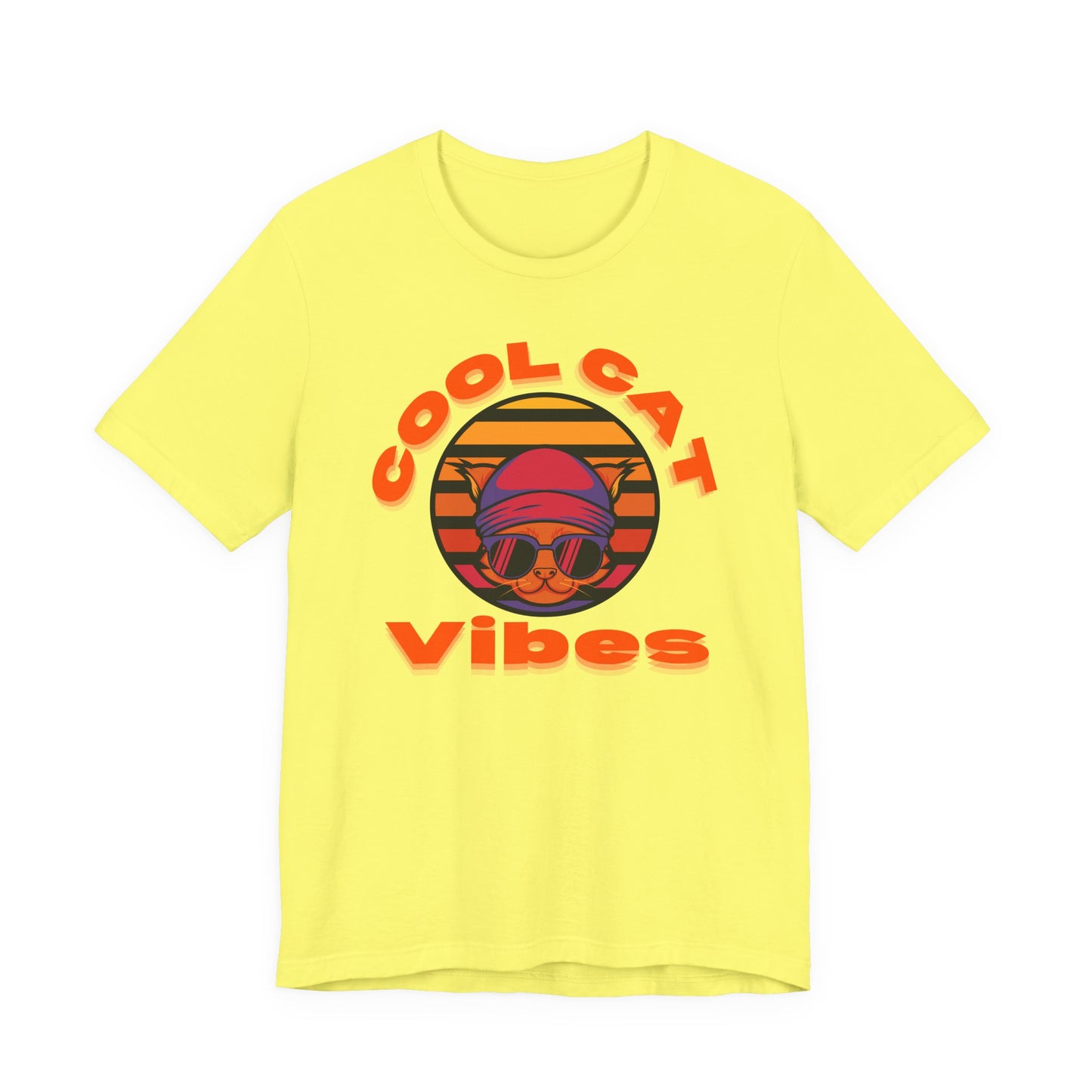 Cool Cat Vibes Unisex Tee - Retro Graphic Shirt for Chill Days