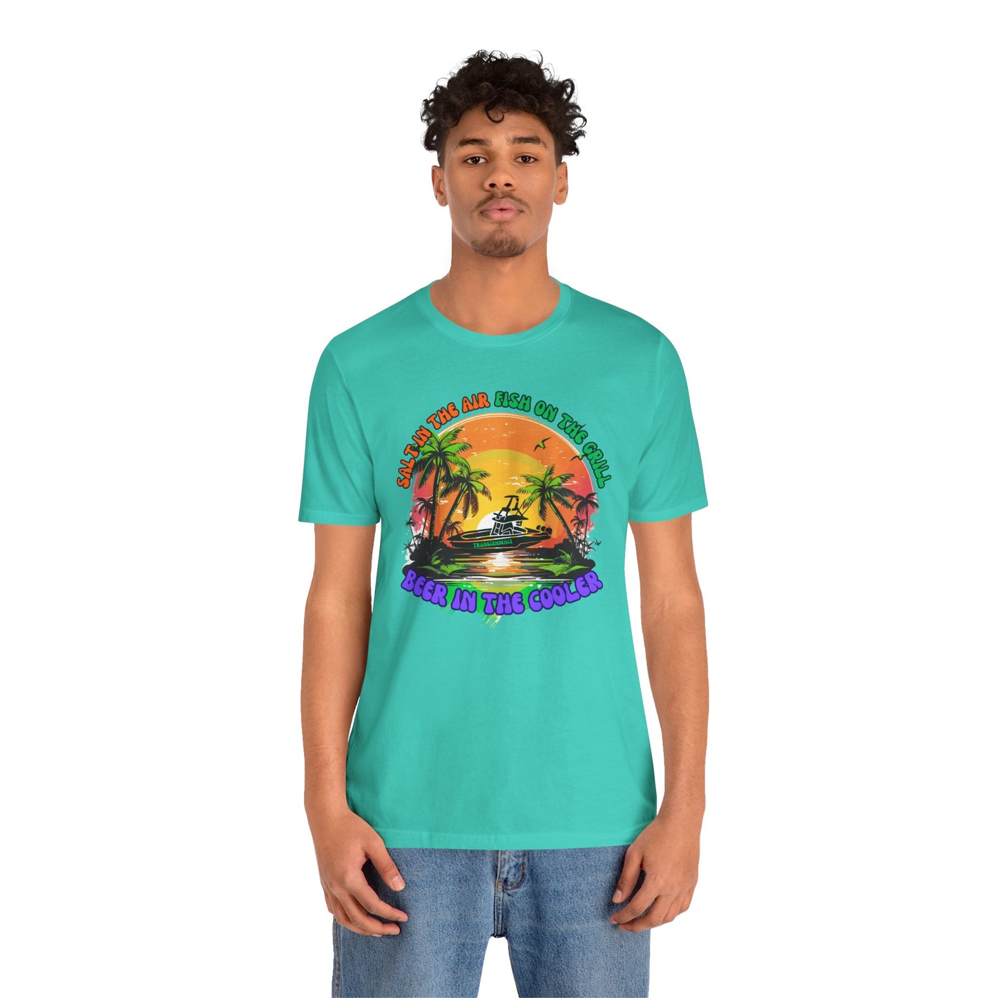 T-Shirt - Chill Vibes Retro Unisex Tee, Perfect for Beach Lovers, Great for Vacation, Summer Parties, Barbecues, Casual Wear