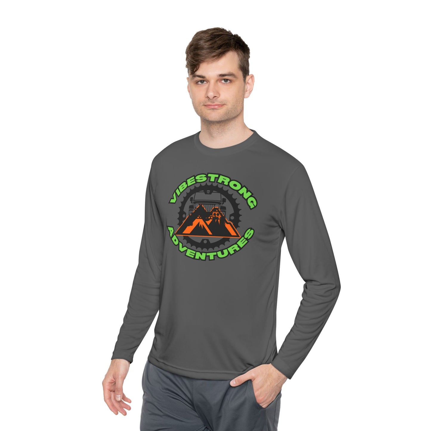 VibeStrong Adventure Tee | Unisex Long Sleeve T-Shirt, Outdoor Shirt, Travel Essentials, Adventure Gear, Gift for Explorers