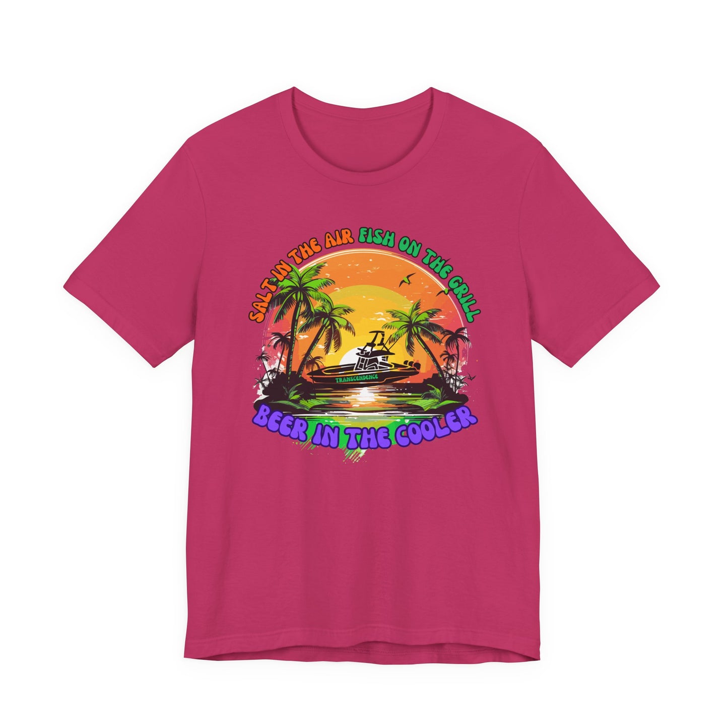 T-Shirt - Chill Vibes Retro Unisex Tee, Perfect for Beach Lovers, Great for Vacation, Summer Parties, Barbecues, Casual Wear