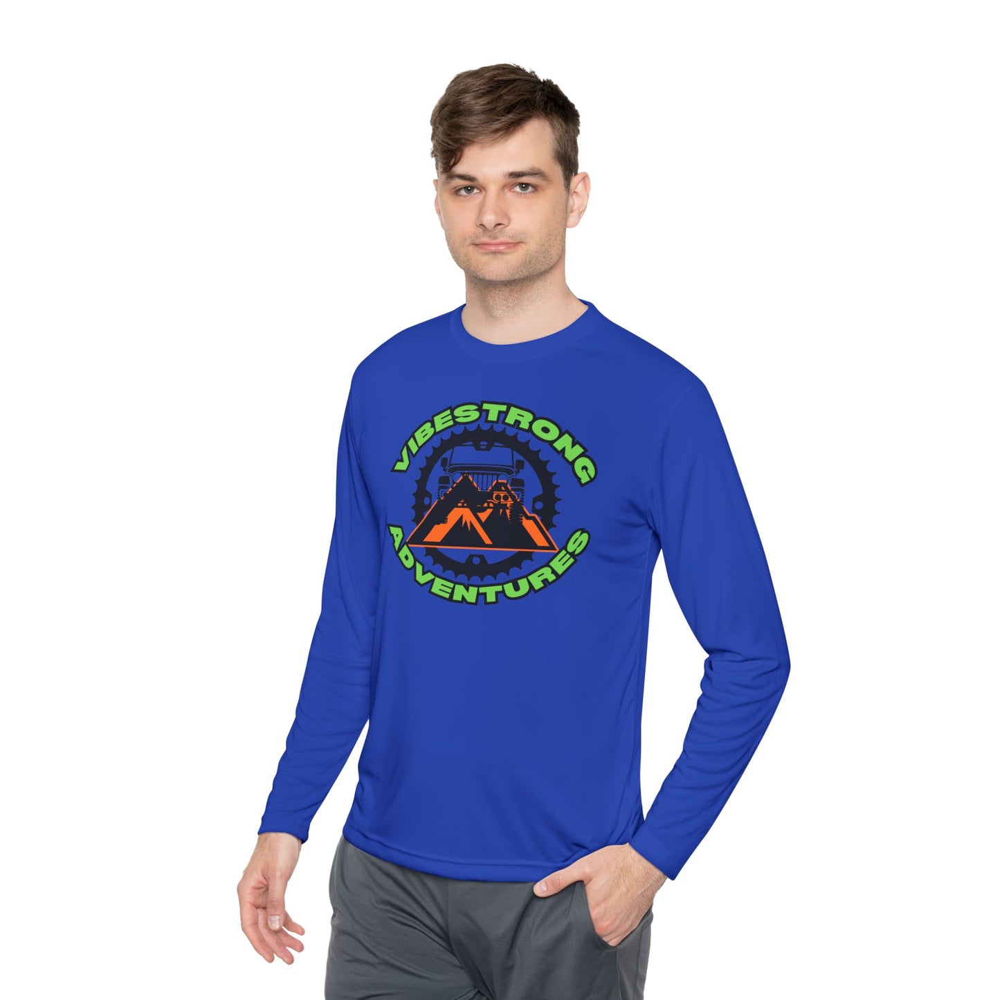 VibeStrong Adventure Tee | Unisex Long Sleeve T-Shirt, Outdoor Shirt, Travel Essentials, Adventure Gear, Gift for Explorers