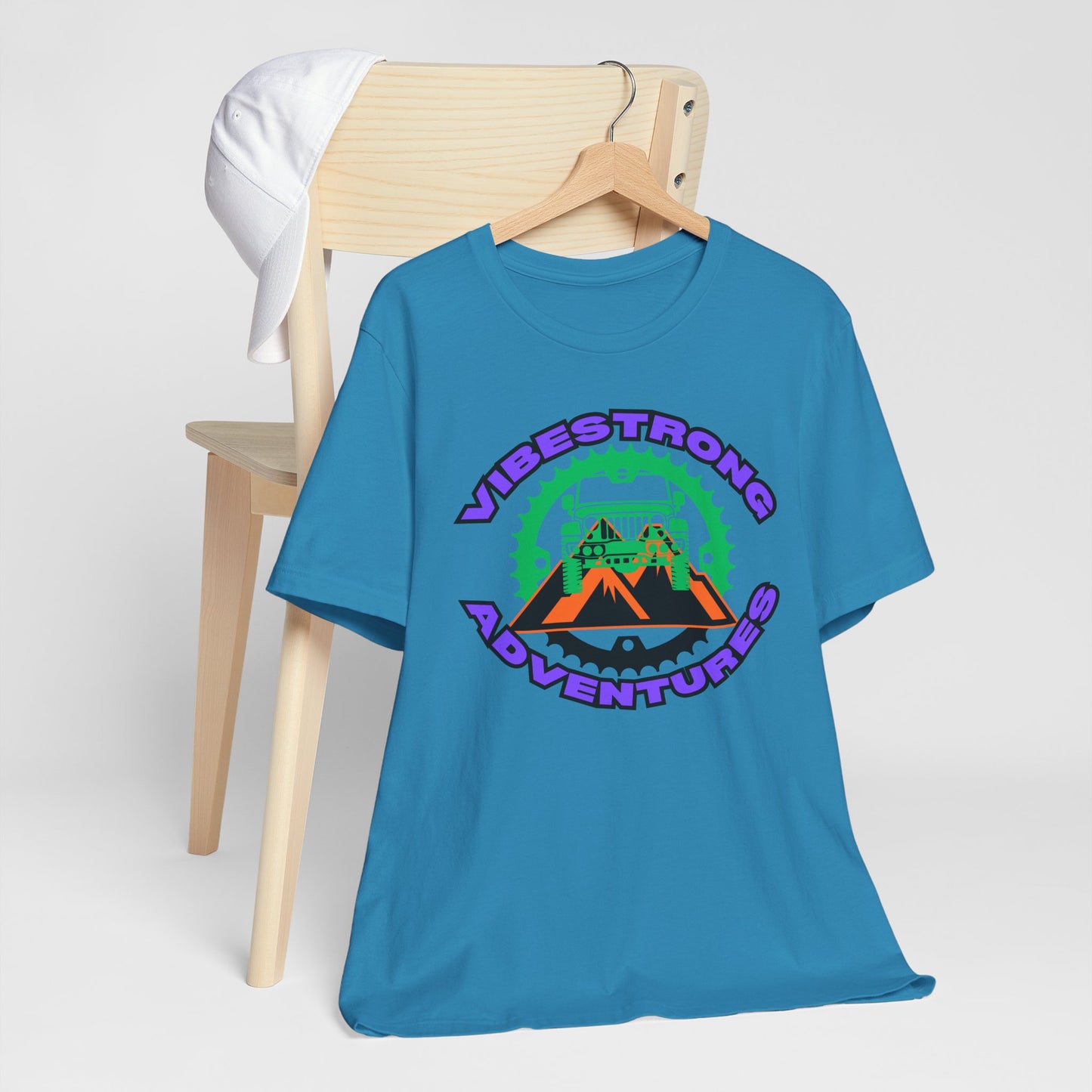 Vibrant Adventure Tee - Unisex Jersey Short Sleeve, Fun Outdoor Shirt, Travel Gift, Casual Wear, Summer Style, Adventure Lovers