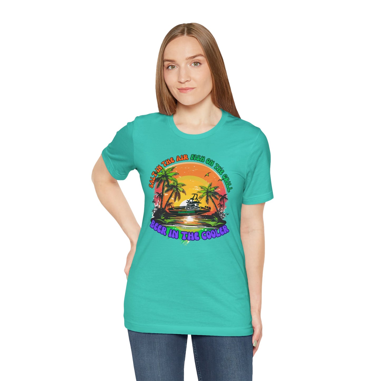 T-Shirt - Chill Vibes Retro Unisex Tee, Perfect for Beach Lovers, Great for Vacation, Summer Parties, Barbecues, Casual Wear