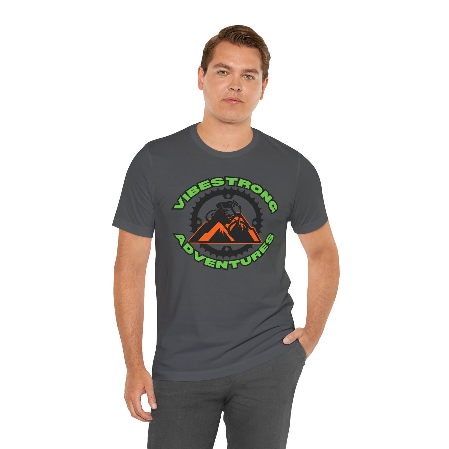 VibeStrong Adventures Tee - Unisex Outdoor Shirt, Gift for Adventurers, Travel Apparel, Nature Lover Clothing, Casual Wear