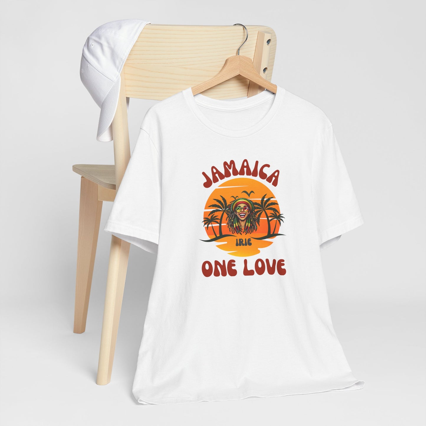 Jamaican Vibes Unisex Jersey Tee - One Love Message