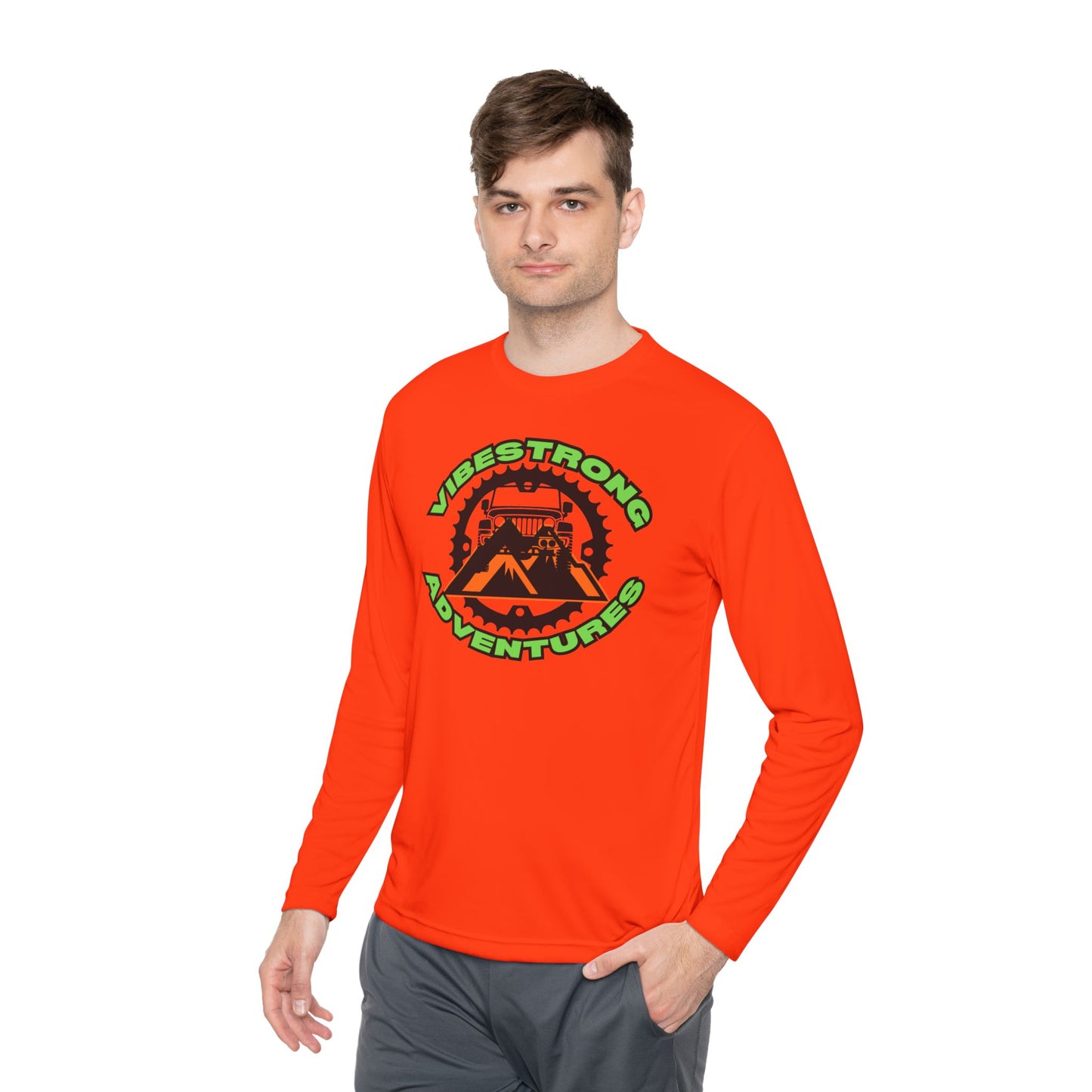 VibeStrong Adventure Tee | Unisex Long Sleeve T-Shirt, Outdoor Shirt, Travel Essentials, Adventure Gear, Gift for Explorers