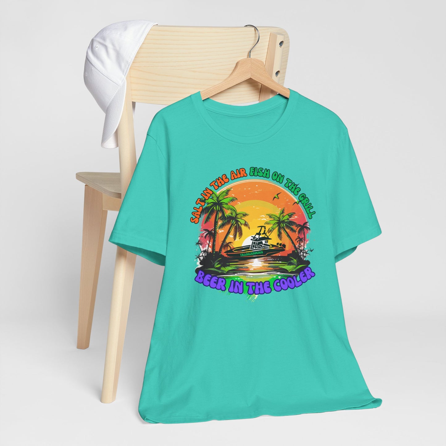 T-Shirt - Chill Vibes Retro Unisex Tee, Perfect for Beach Lovers, Great for Vacation, Summer Parties, Barbecues, Casual Wear