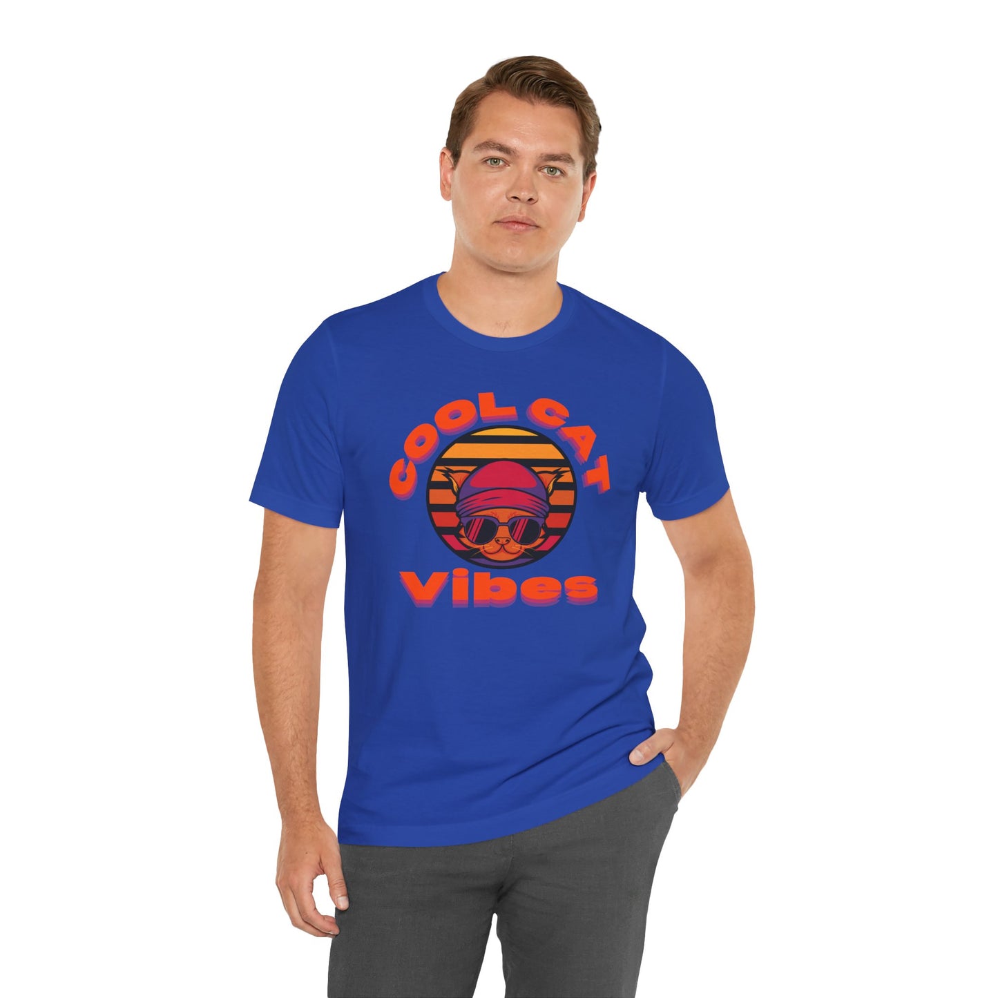 Cool Cat Vibes Unisex Tee - Retro Graphic Shirt for Chill Days